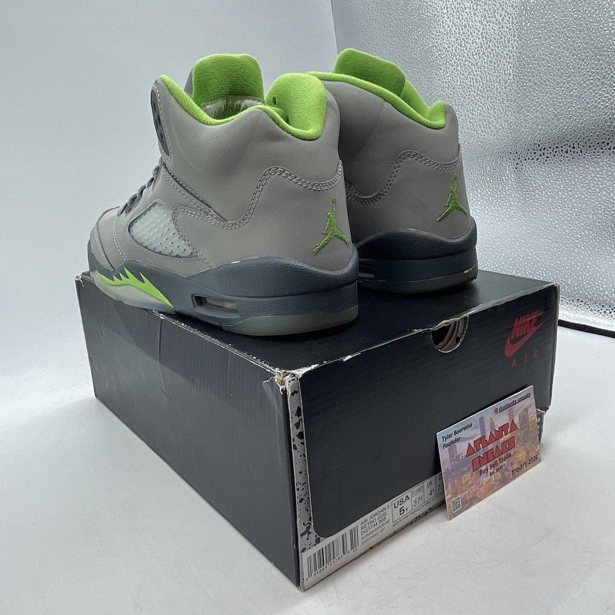Jordan Brand Air Jordan 5 green bean Size US 5 / EU 37 - 4 Thumbnail