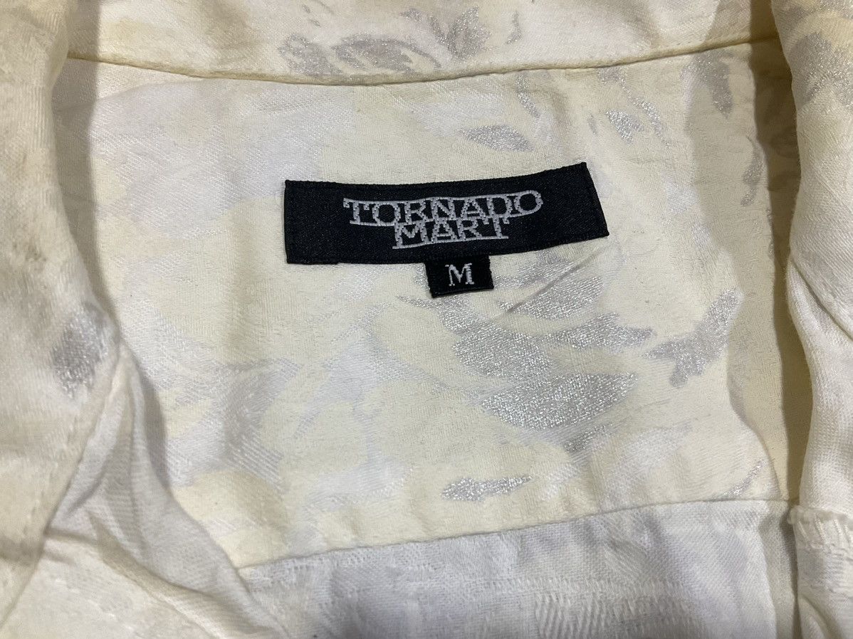If Six Was Nine × Japanese Brand × Tornado Mart 🔥Sick Y2K Tornado Mart Shirt Floral Embossed Size US S / EU 44-46 / 1 - 6 Thumbnail