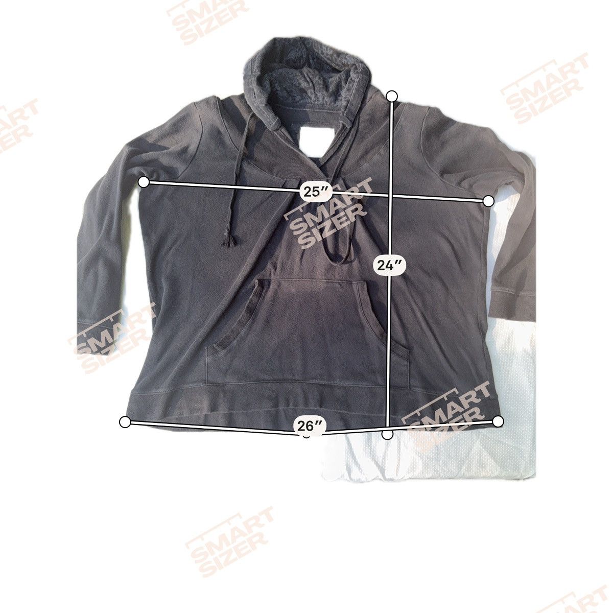 Avenue Avenue Archival VTG 100% Cotton Notch Neck Hoodie Plus 18 Size XXL / US 16-18 / IT 52-54 - 6 Thumbnail