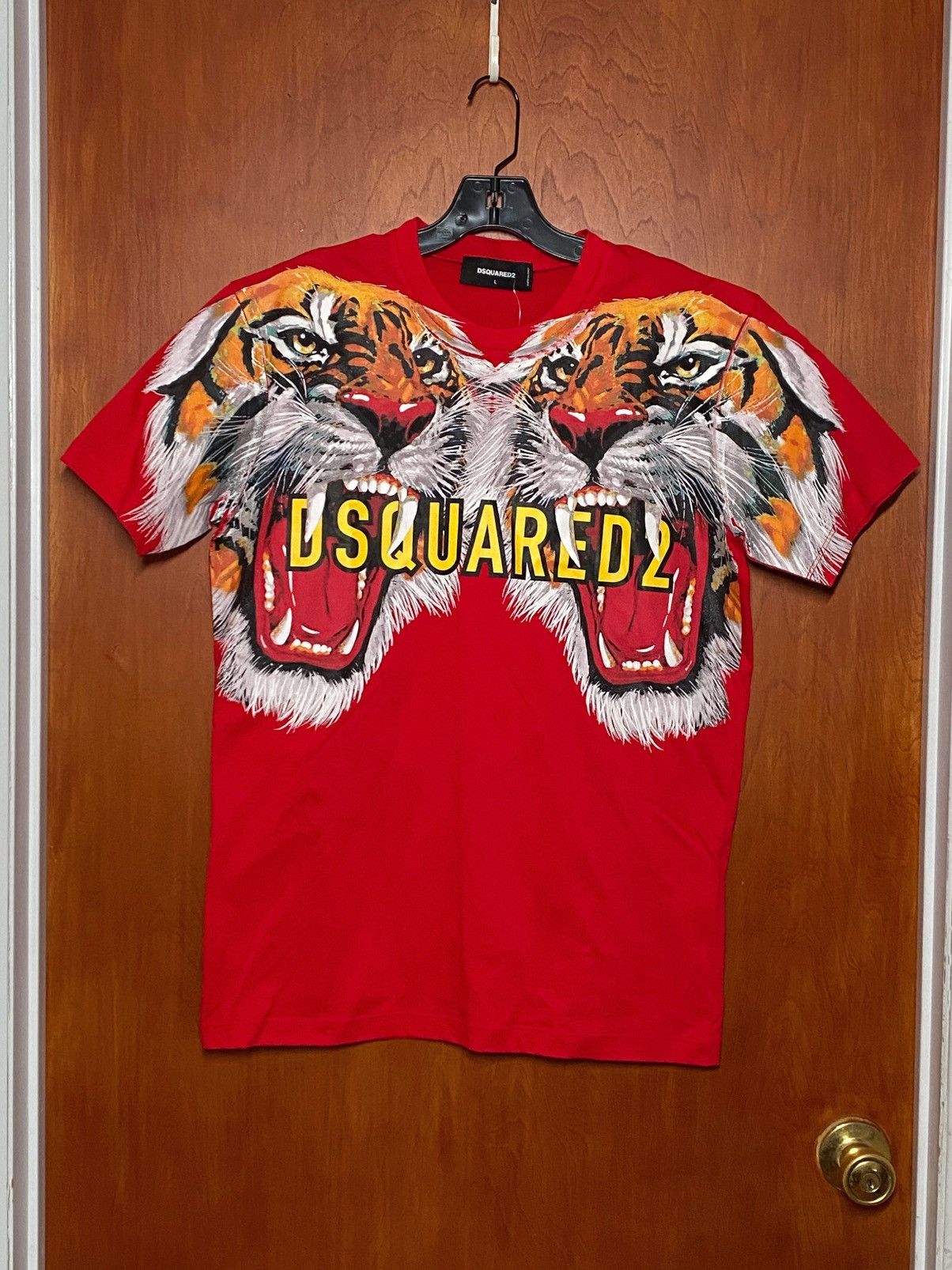 Dsquared2 DSQUARED2 Tiger Printed Unisex Jersey T-Shirt size L Size US L / EU 52-54 / 3 - 7 Thumbnail