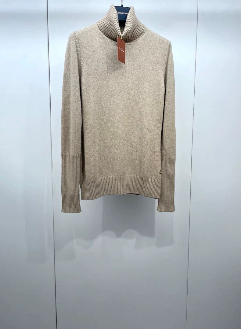 Loro Piana LORO PIANA Mihu color high collar knit cashmere sweater Size XL / US 12-14 / IT 48-50 - 1 Thumbnail