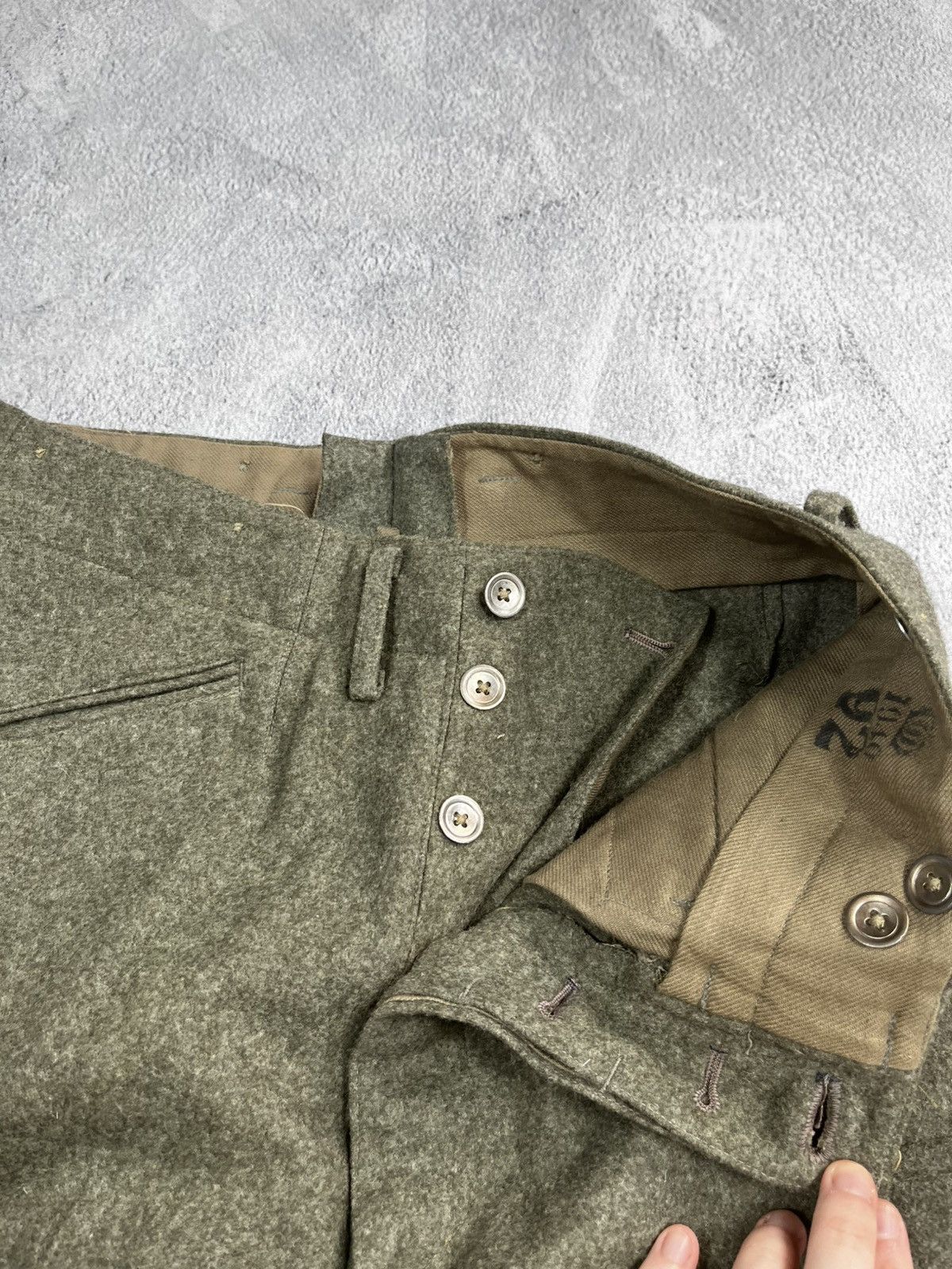 Vintage Vintage Trousers wool cargo military luxury style Size US 30 / EU 46 - 4 Thumbnail