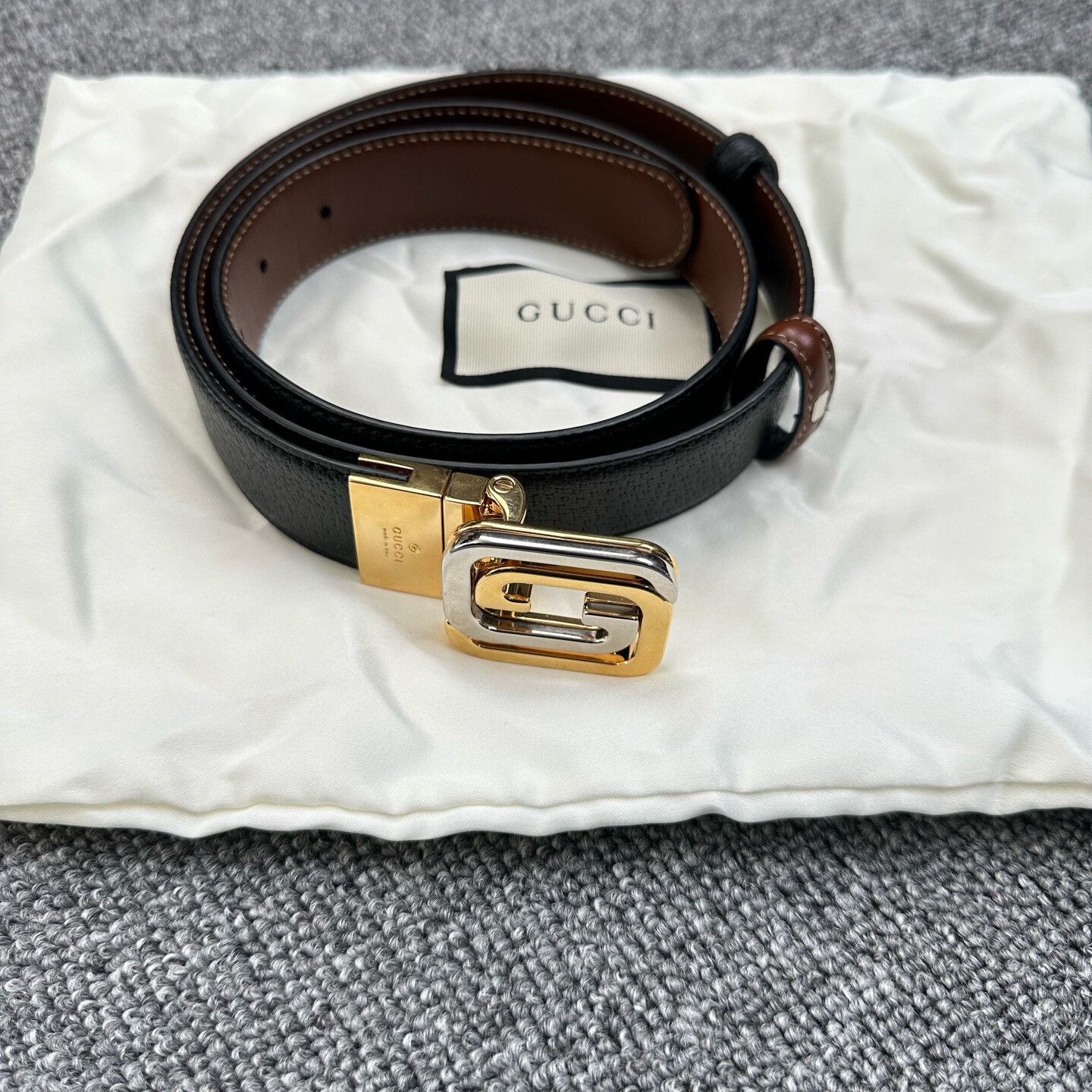 Gucci Gucci Classic Logo Square Belt Size ONE SIZE - 1 Thumbnail