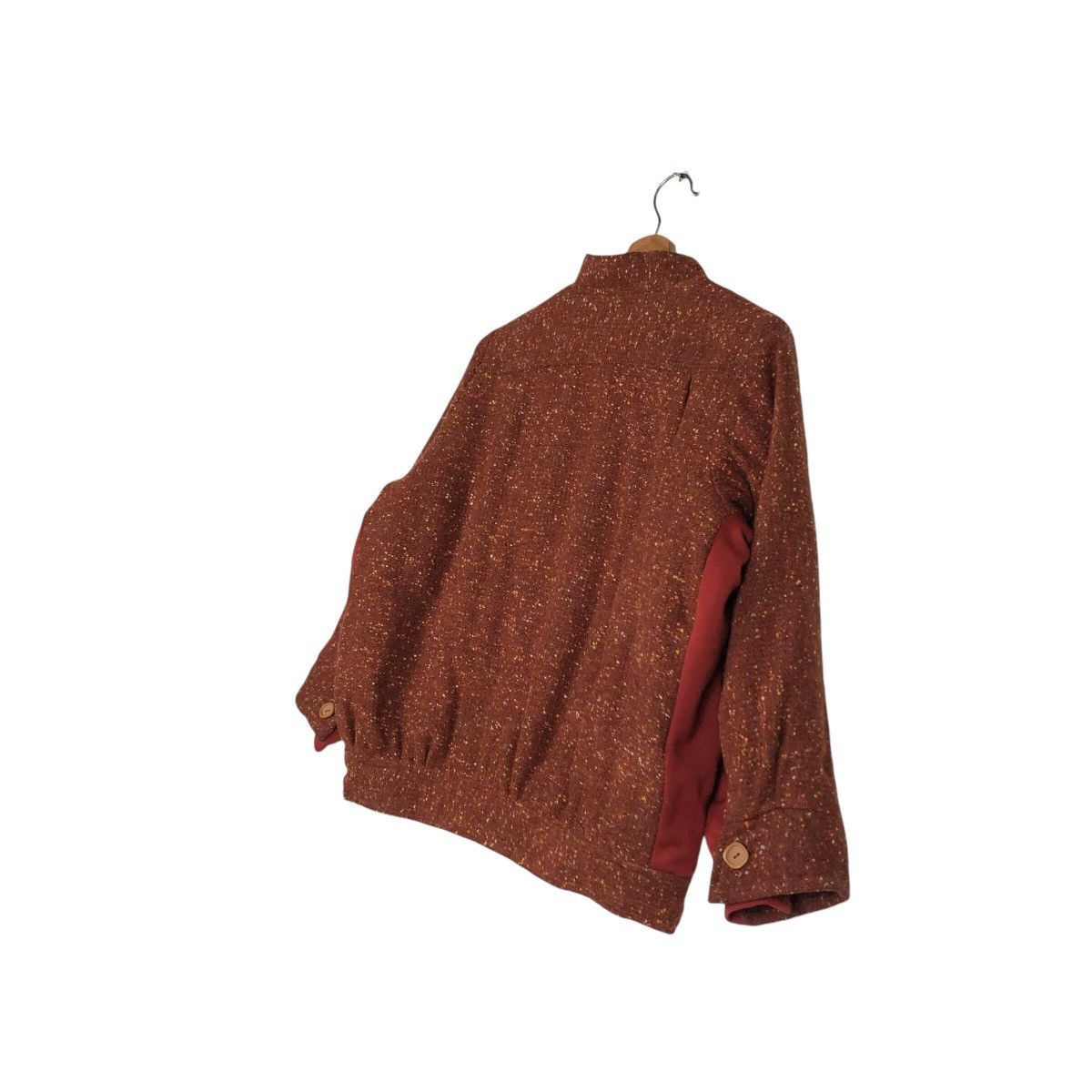 Japanese Brand 📌Vintage Wool Bomber Jacket Herringbone Nemeth Design Size US M / EU 48-50 / 2 - 11 Thumbnail