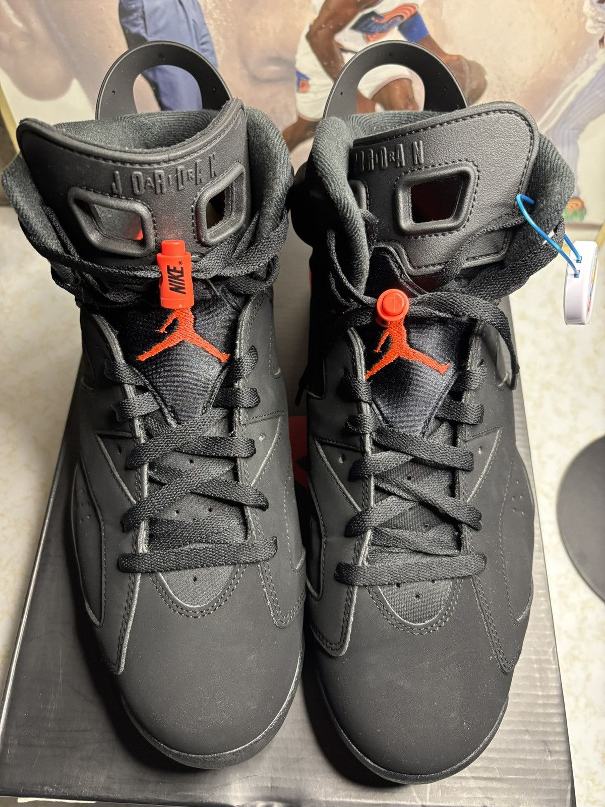 Jordan Brand Air Jordan 6 Retro black infrared Size US 11.5 / EU 44-45 - 2 Thumbnail