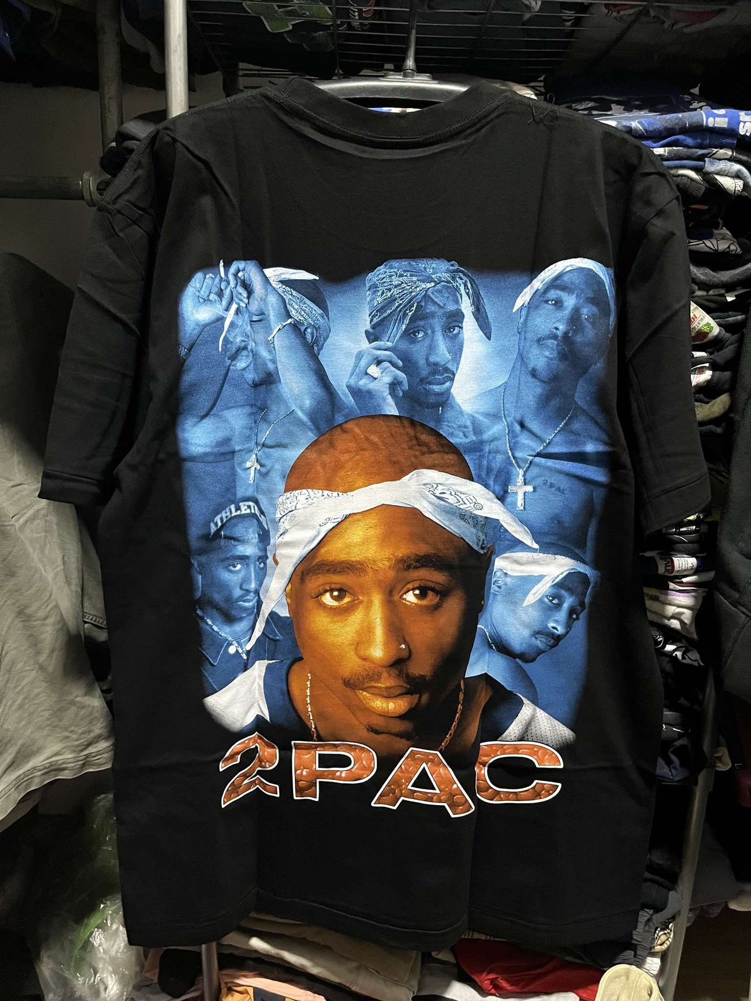 Rap Tees × Vintage 2Pac Tupac Shakur All Eyez On Me Rap Tee Size US XL / EU 56 / 4 - 2 Thumbnail