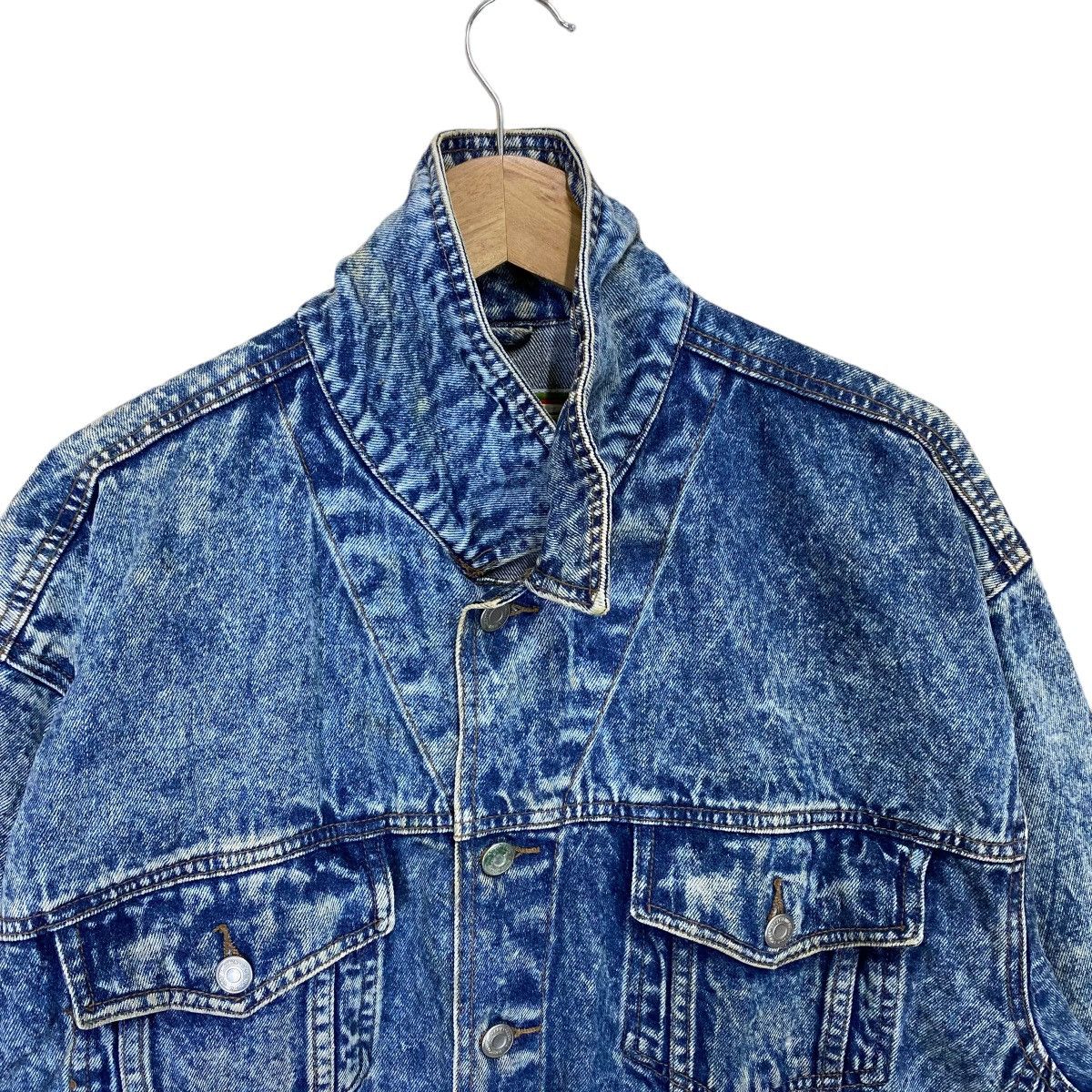 Japanese Brand VINTAGE SUPERWASHDENIM ACID WASH 13oz DENIM JACKET Size US M / EU 48-50 / 2 - 4 Thumbnail