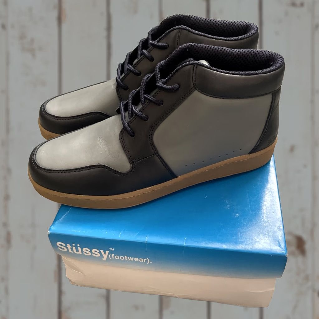 Imperial VINTAGE Stussy Boots Men's 10 Imperial Leather Casual 1990s-Y2K See Photos DEADSTOCK Box 1990s Mens Boots Size US 10 / EU 43 - 1 Thumbnail
