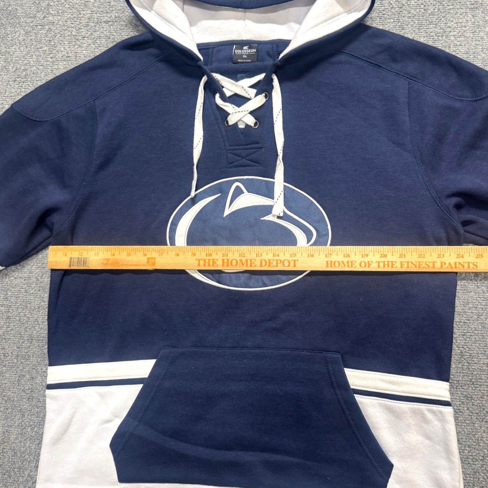 Vintage Colosseum Hoodie Men XL Pullover Blue Penn State Nittany Lions Lace Distressed Nittany Lions Football Size US XL / EU 56 / 4 - 6 Thumbnail