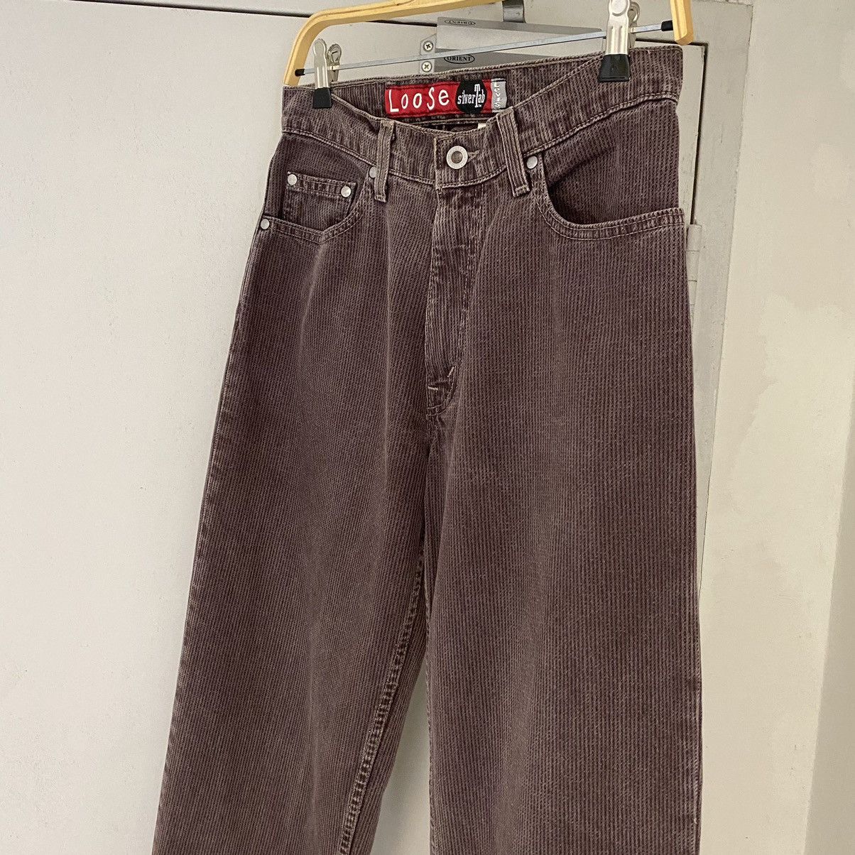 Levi's Vintage 1995 Levis Silvertab Damson Loose Peg Leg Jeans Size US 28 / EU 44 - 15 Thumbnail