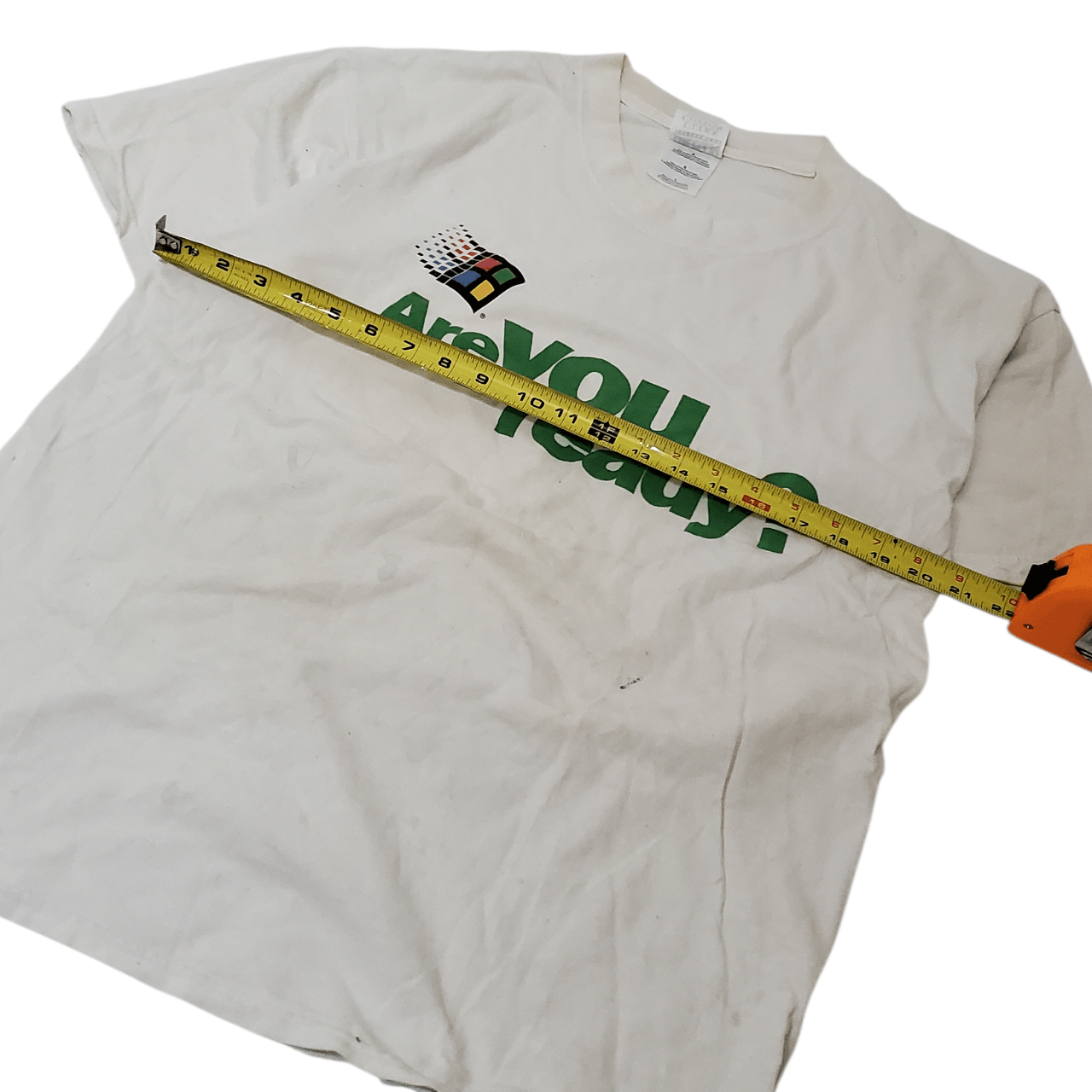 Vintage Y2K Windows 2000 Are You Ready T-Shirt Size US L / EU 52-54 / 3 - 6 Thumbnail