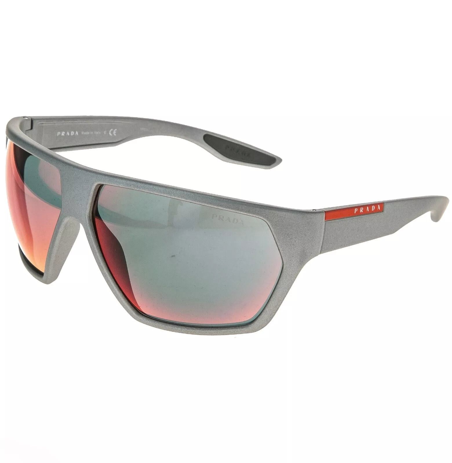 Prada PRADA LINEA ROSSA ACTIVE 08U Silver Sport Sunglasses PS08US Size ONE SIZE - 9 Thumbnail