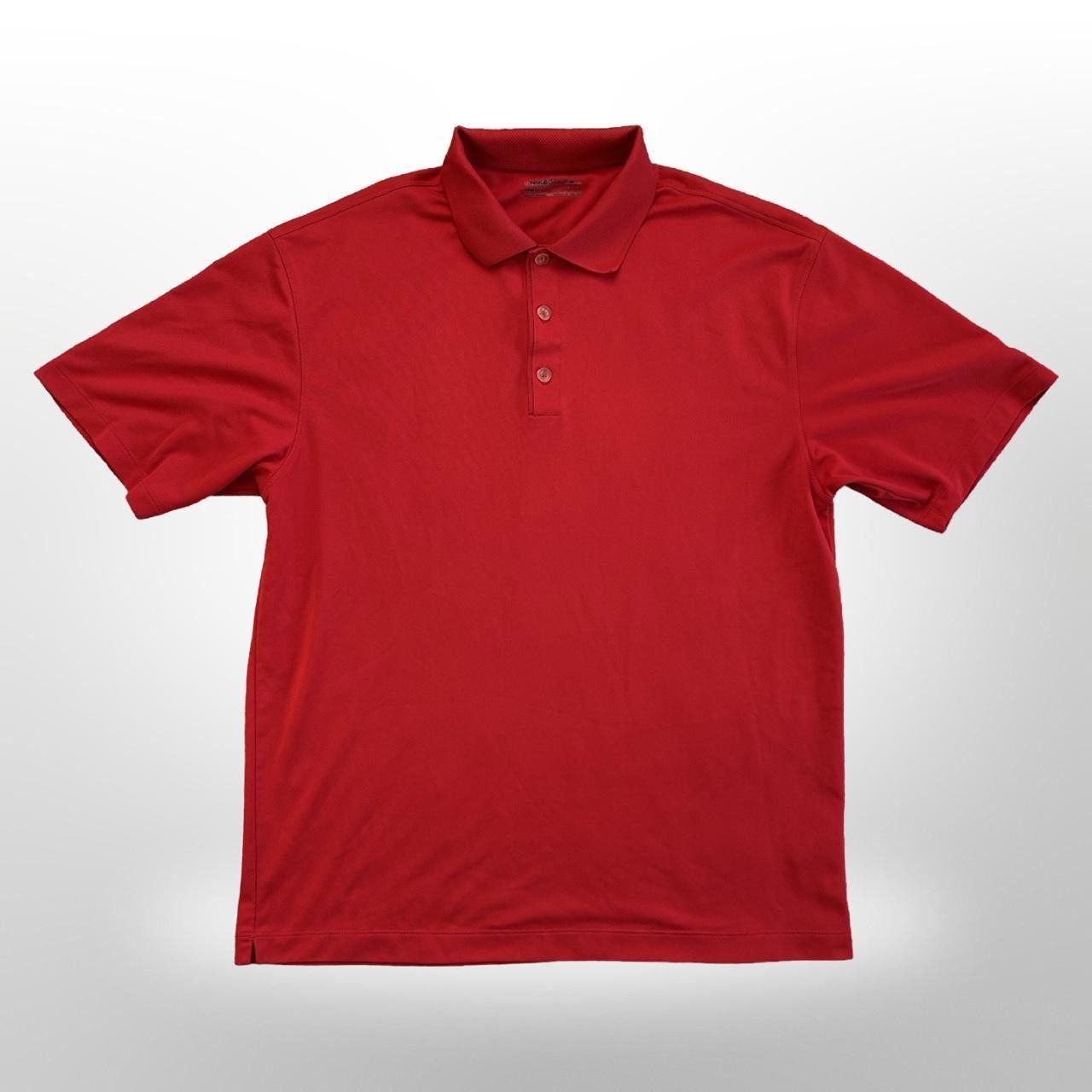 Nike Nike Golf Red Dri-FIT Polo Shirt Size US L / EU 52-54 / 3 - 1 Thumbnail