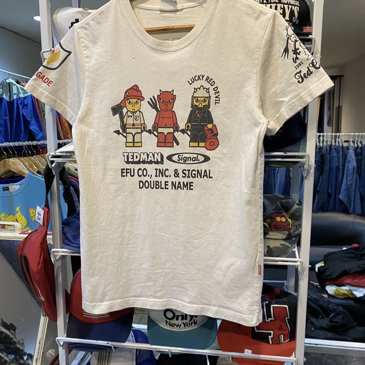Tedman Vtg Japanese Brand TEDMAN x Signal LEGO Parody Graphic Tee Size US S / EU 44-46 / 1 - 4 Thumbnail