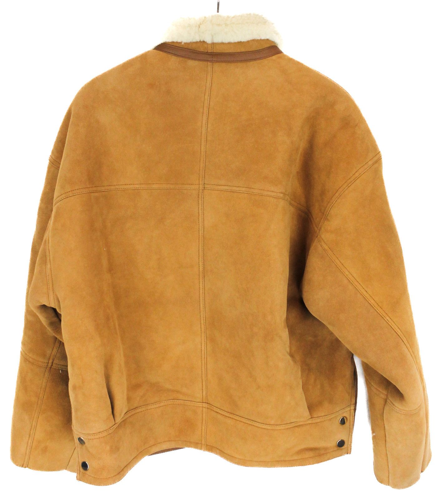 Sandro SANDRO Royal Jacket Women's LARGE Shearling Button Up Polo Size L / US 10 / IT 46 - 4 Thumbnail