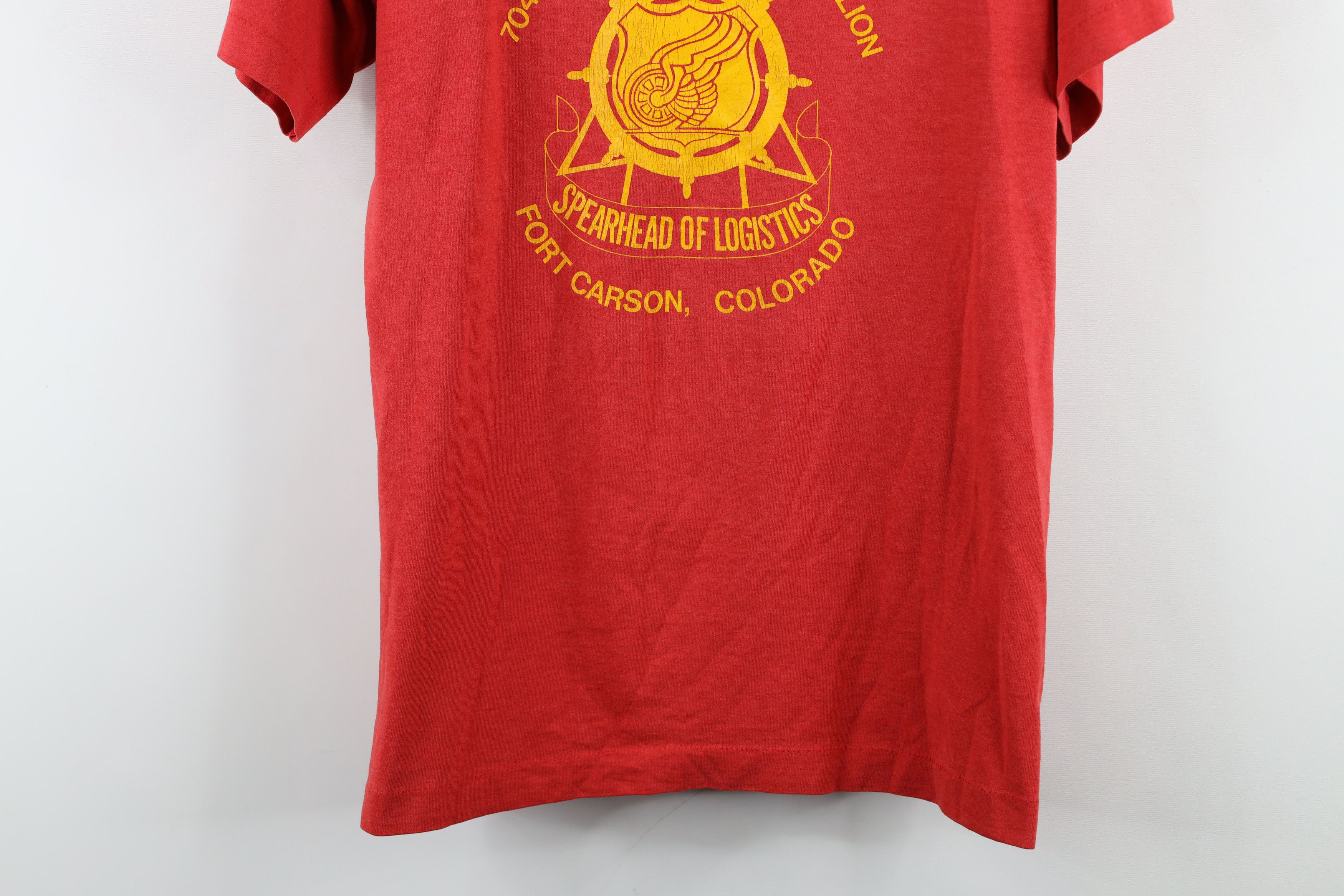 Vintage Vintage 80s Bravo Company 704th Main Battalion T-Shirt USA Size US L / EU 52-54 / 3 - 3 Thumbnail