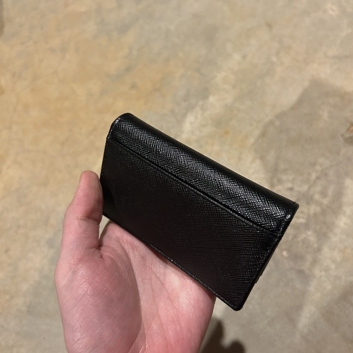 Designer × Prada Brand New Prada Saffiano Leather Card Holder Nero Black Size ONE SIZE - 7 Thumbnail