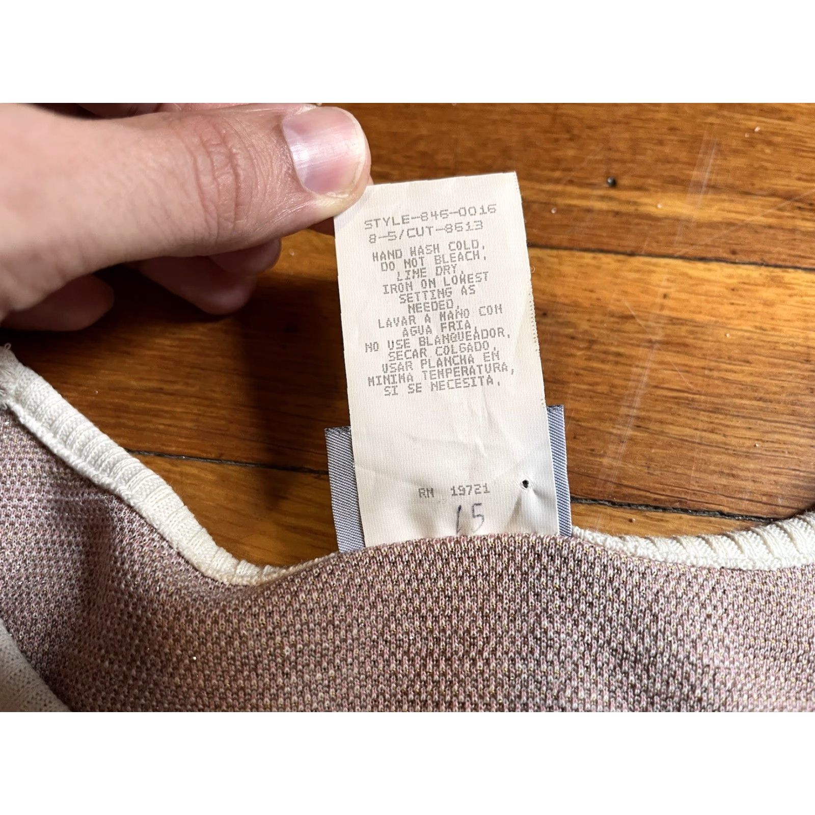 Christopher Kane VINTAGE Susan Christopher Sweater Women’s Large Pink Gold Metallic 80s Size L / US 10 / IT 46 - 5 Thumbnail