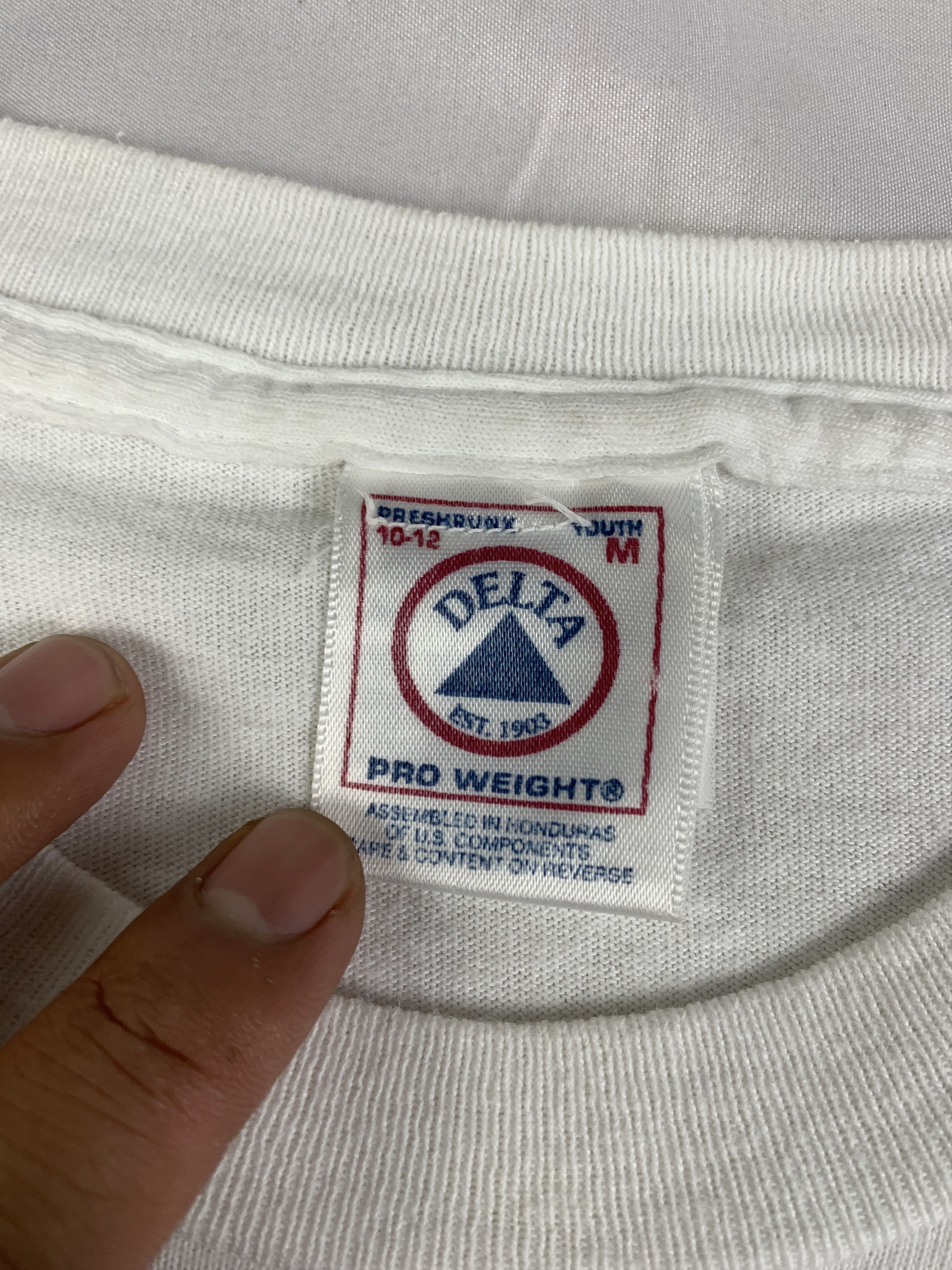 Cartoon Network 1990s Alvin & Chipmunks White Band Baby Tee (M) Size M / US 6-8 / IT 42-44 - 8 Thumbnail