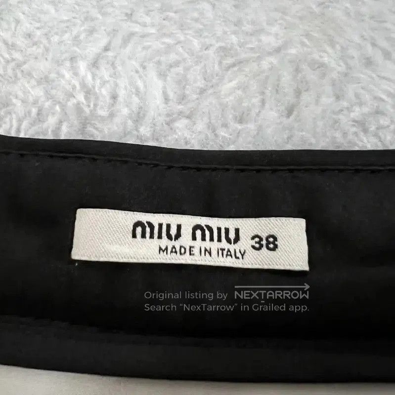 Miu Miu Miu Miu Summer Cream Cotton Mini Skirt . Size 26" / US 2 / IT 38 - 3 Thumbnail