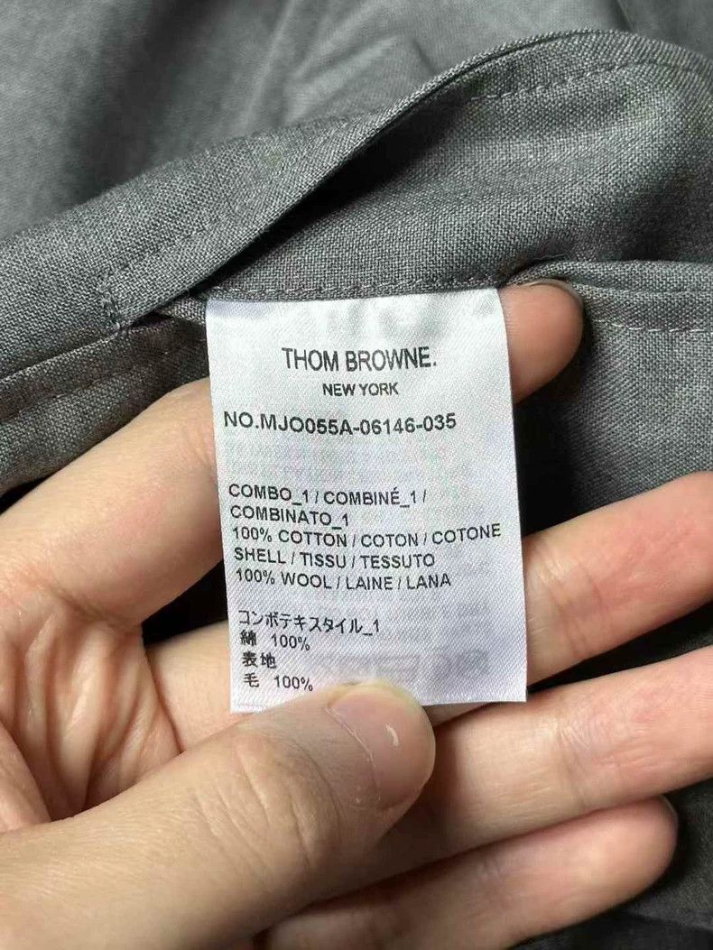 Thom Browne Thom Browne size5 Gray wool shirt jacket Size US XXL / EU 58 / 5 - 4 Thumbnail