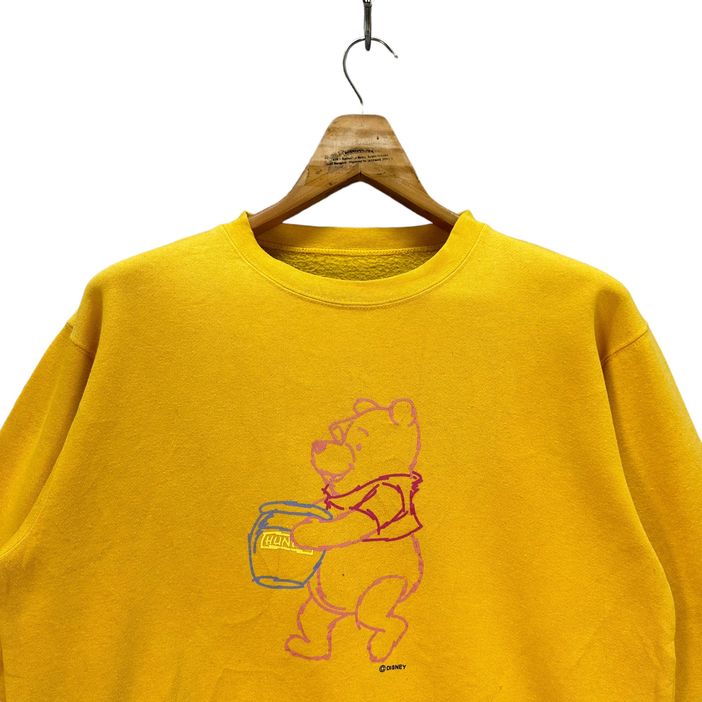 Disney WINNIE THE POOH YELLOW SWEATSHIRTS #8473-010 Size US M / EU 48-50 / 2 - 2 Thumbnail