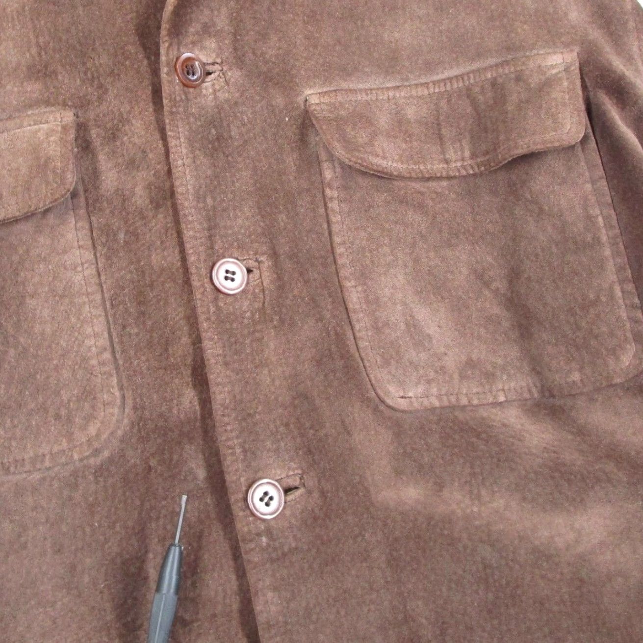 Vintage VINTAGE BC Ethic Skins Mens Brown Suede Leather Button Front Shirt Jacket Large Y2K Size US L / EU 52-54 / 3 - 5 Thumbnail