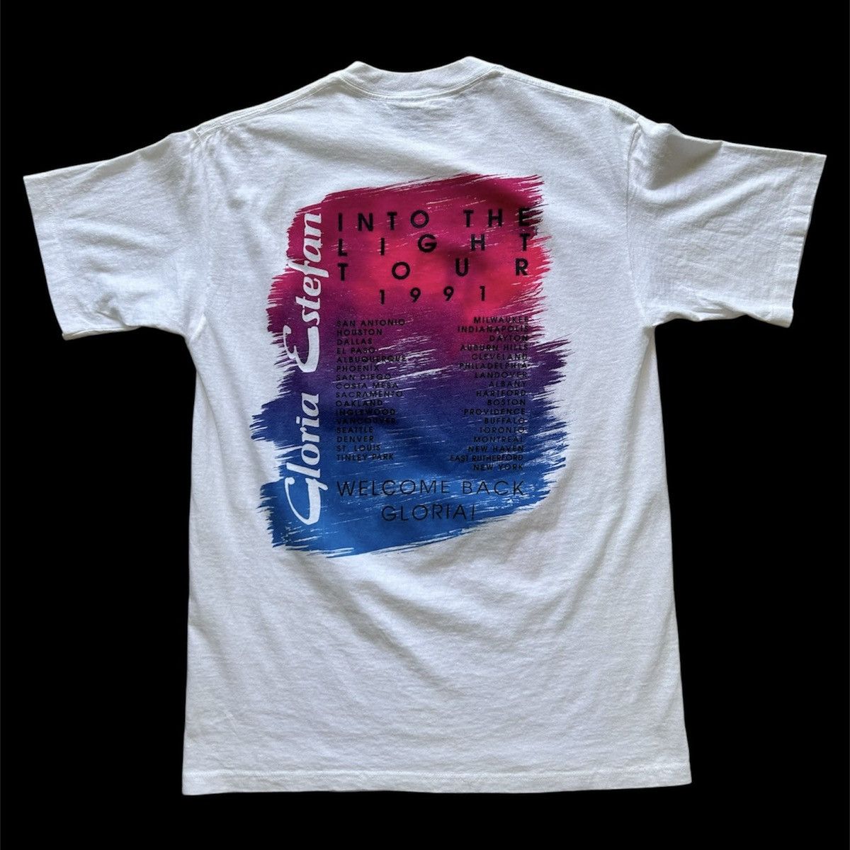 Band Tees × Brockum × Vintage Vintage 1991 Gloria Estefan Into The Light tour t-shirt Size US L / EU 52-54 / 3 - 6 Thumbnail