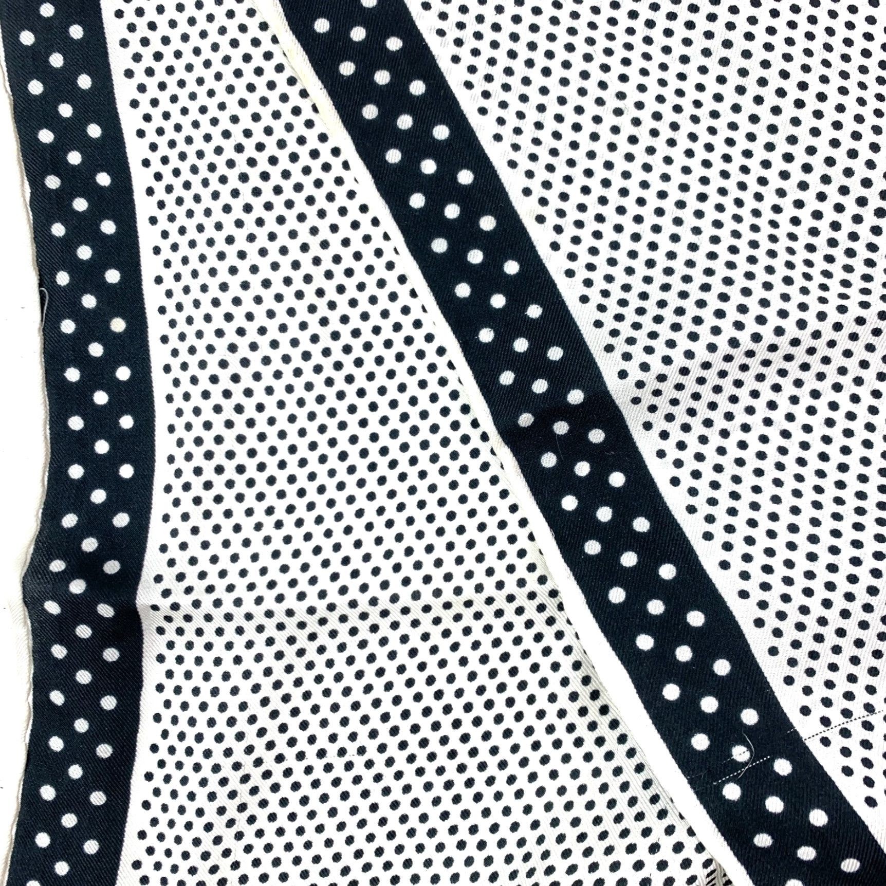 Vintage VINTAGE Black White Polka Dot Neck Scarf 11" x 40.5" Polka Dot Scarf Women Mens Size ONE SIZE - 3 Thumbnail