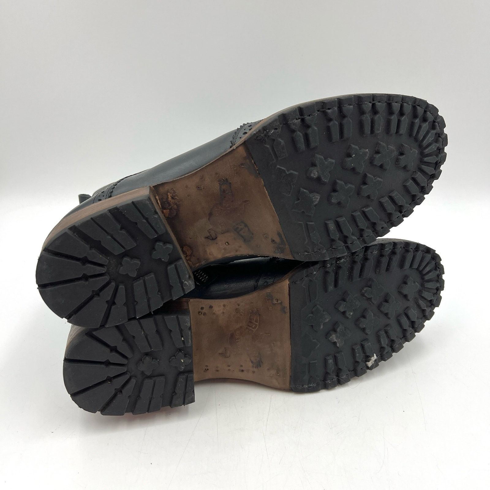 Steve Madden Freebird by Steven Bradford Boots Black Lace Up Leather Size US 10 / EU 43 - 7 Thumbnail