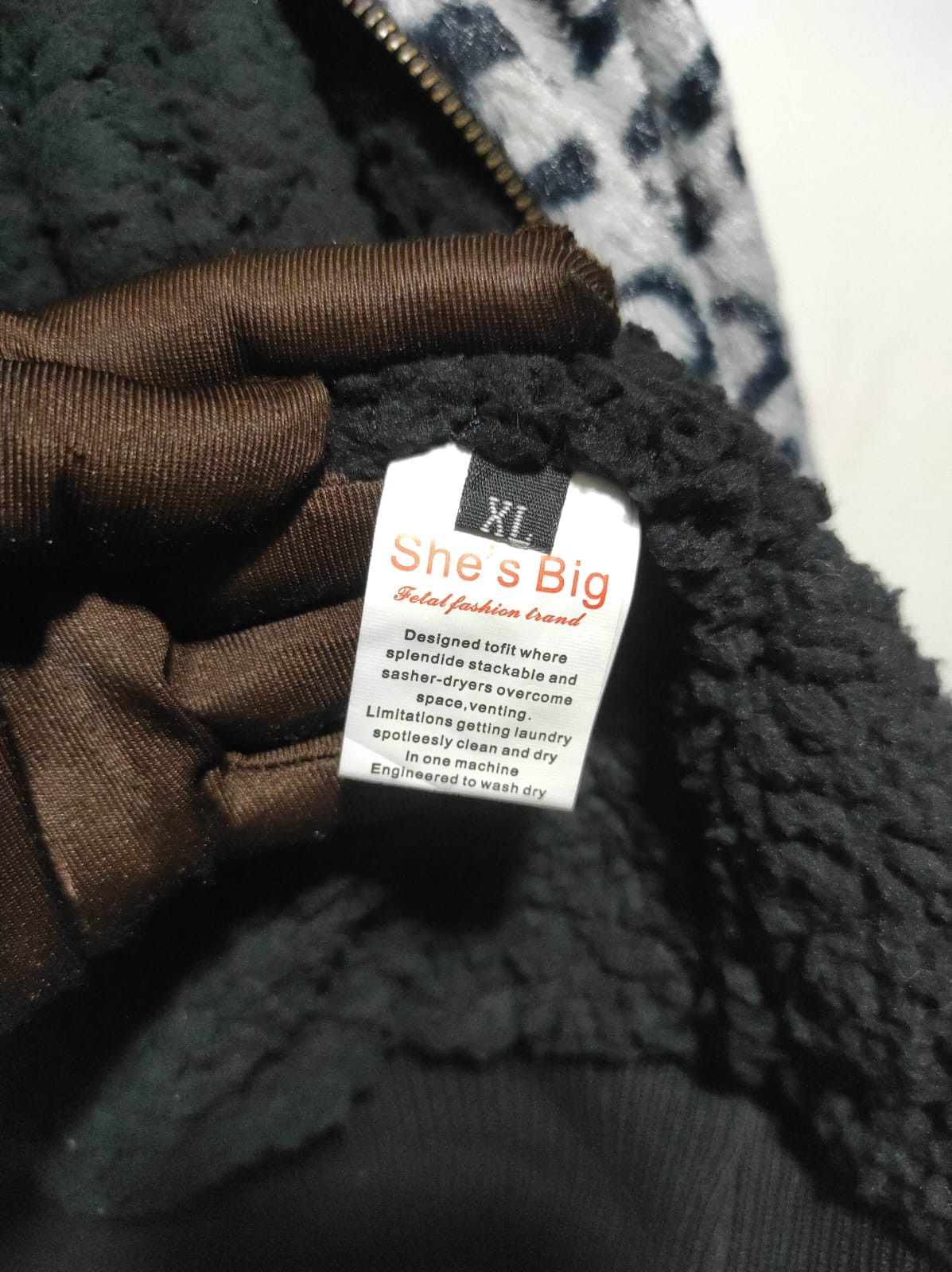 Japanese Brand She's Big Leopard double later zip fur hoodie LGB style vkei Size US M / EU 48-50 / 2 - 12 Thumbnail