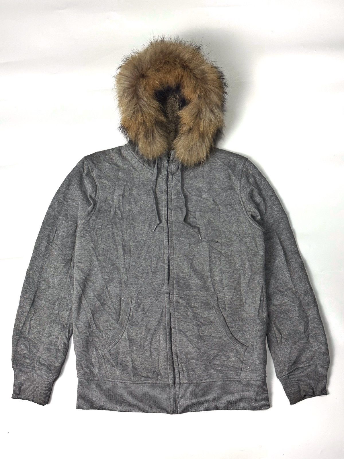 image of Hysteric Glamour x Le Grande Bleu L G B Fur Ziphoodie Sherpa Uniqlo in Grey, Men's (Size Medium)