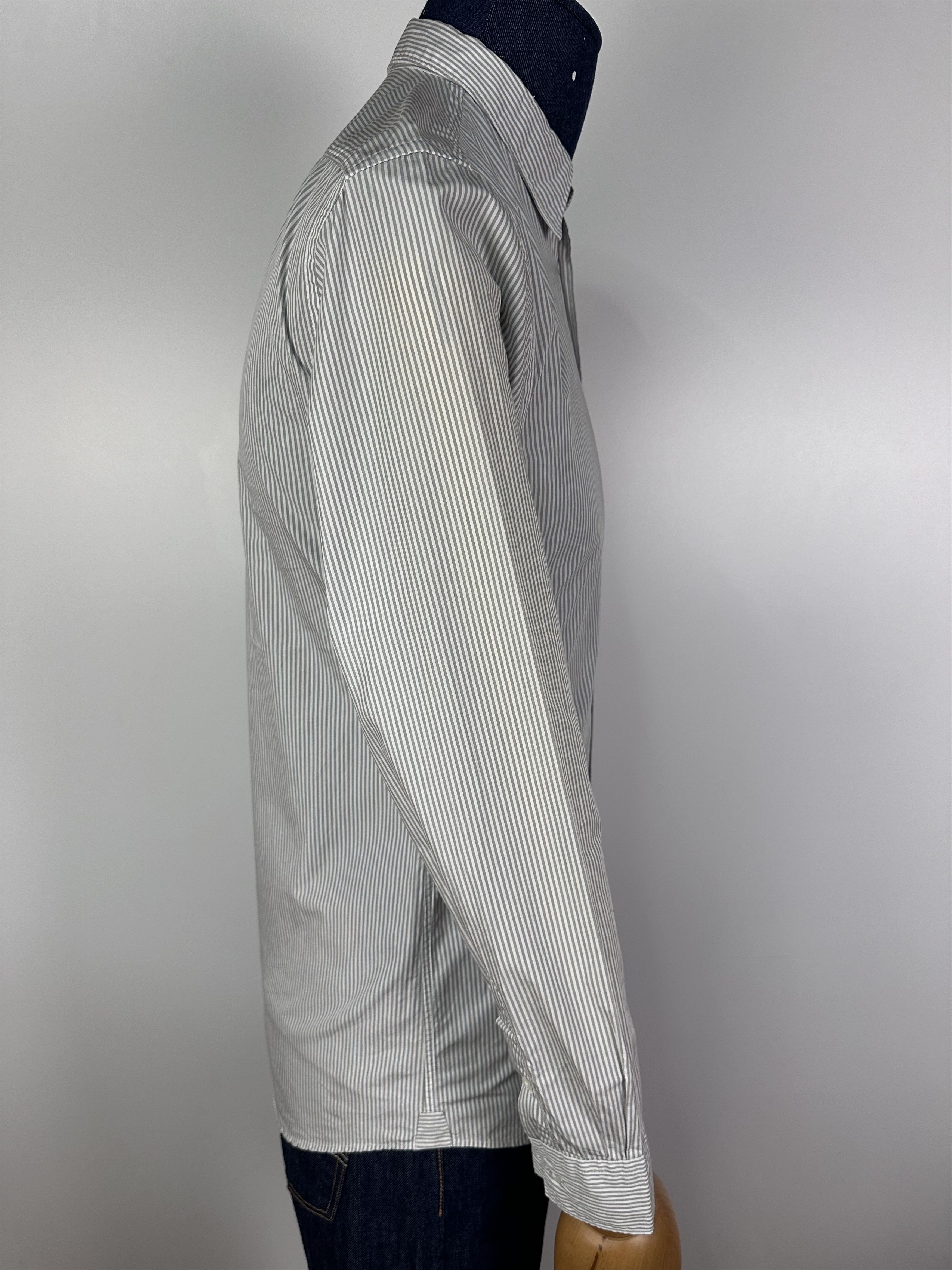 Acne Studios Acne Slim Stripe 2 Mens Shirt Long Sleeve Gray Size 46 Size US S / EU 44-46 / 1 - 8 Thumbnail