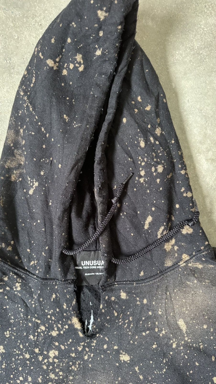 Japanese Brand UNUSUAL JAPAN TECH ACID WASH AFFLICTION HOODIE Size US XL / EU 56 / 4 - 7 Thumbnail