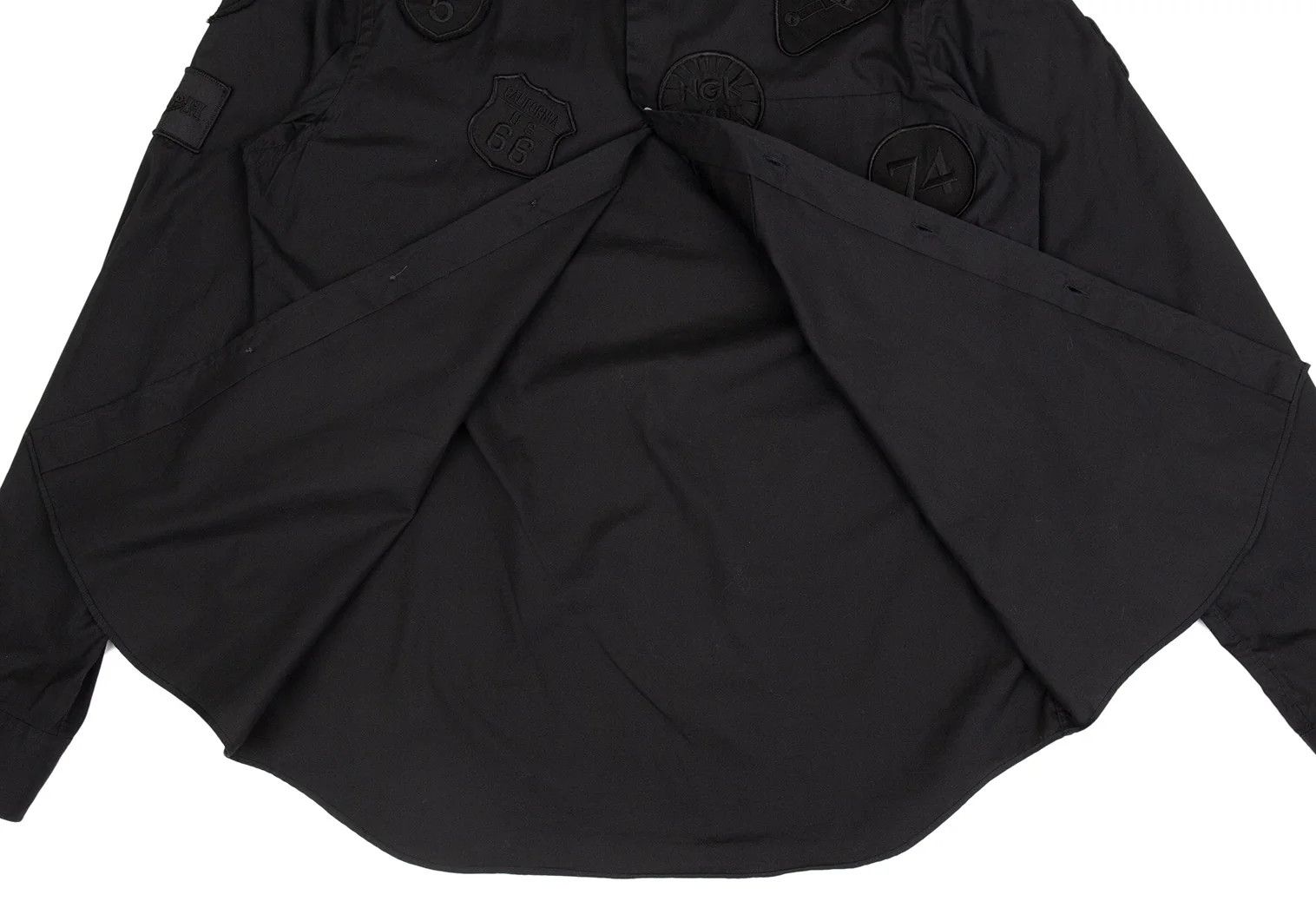 Junya Watanabe Black Patch Design Long Sleeve Shirt Size L Size US L / EU 52-54 / 3 - 14 Thumbnail