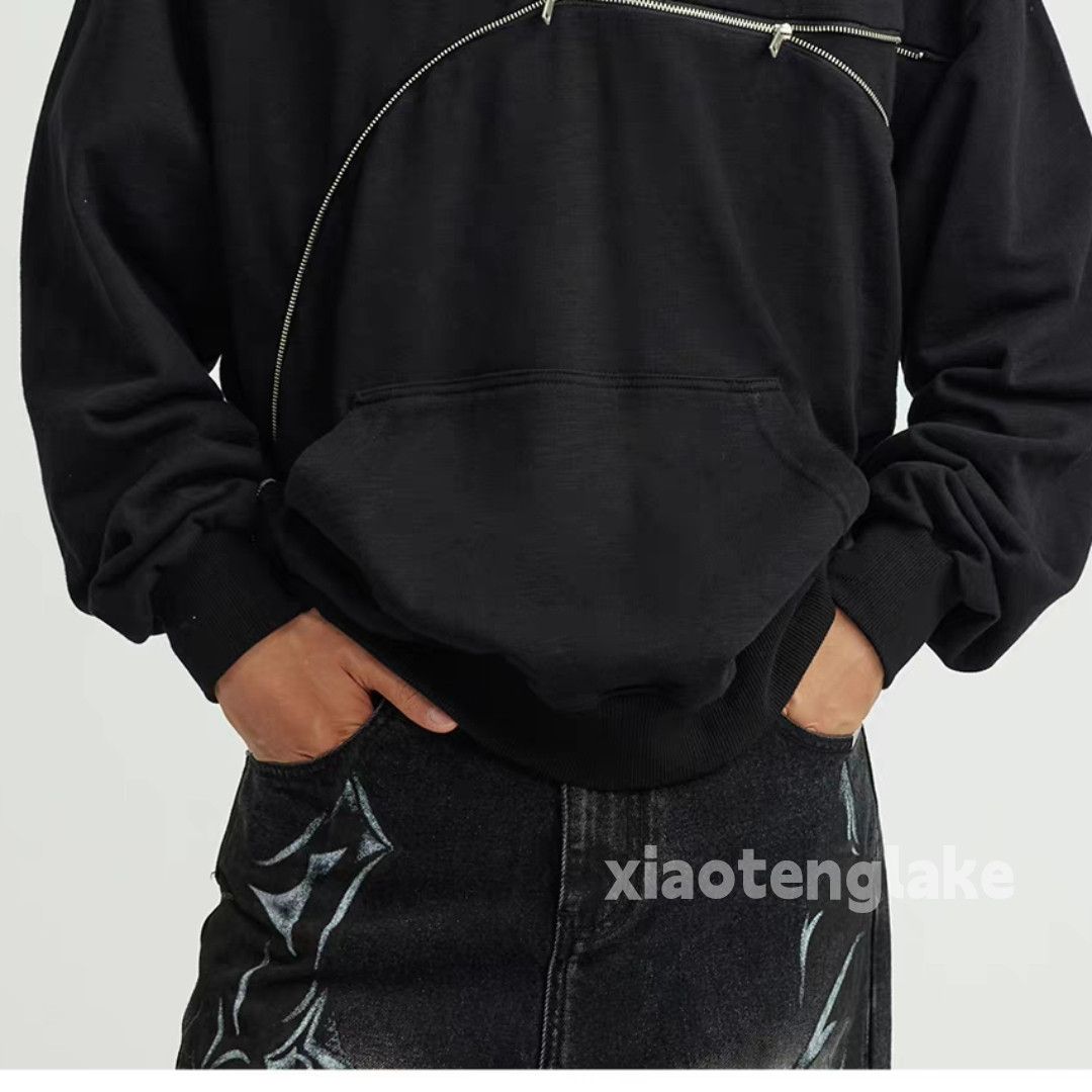 Vintage Zipper utility punk yuppie grunge sports hoodie Size US L / EU 52-54 / 3 - 2 Thumbnail