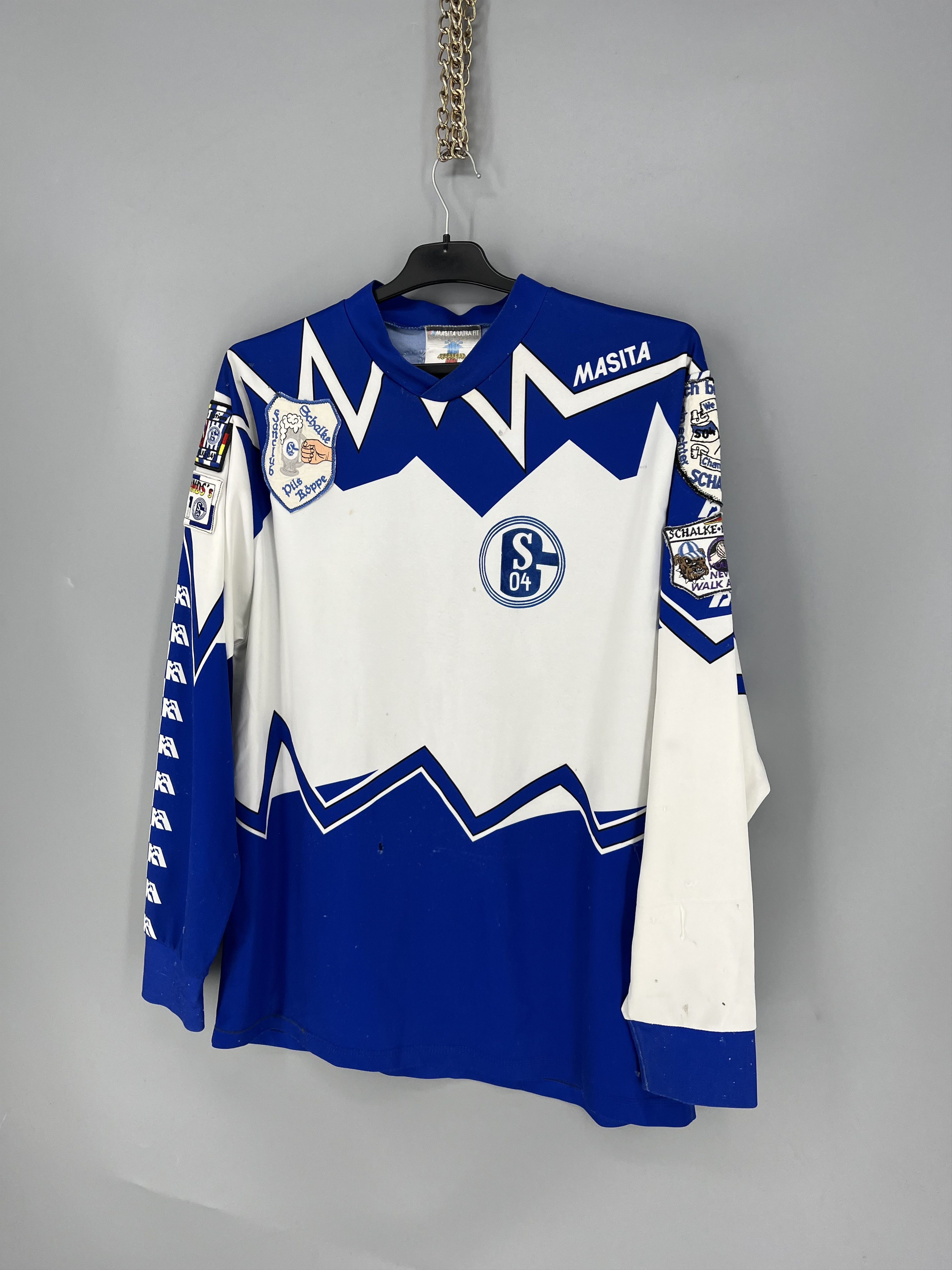 Vintage 90s Schalke 04 Masita XL Long Sleeve Fan Shirt Patched Size US XL / EU 56 / 4 - 3 Thumbnail