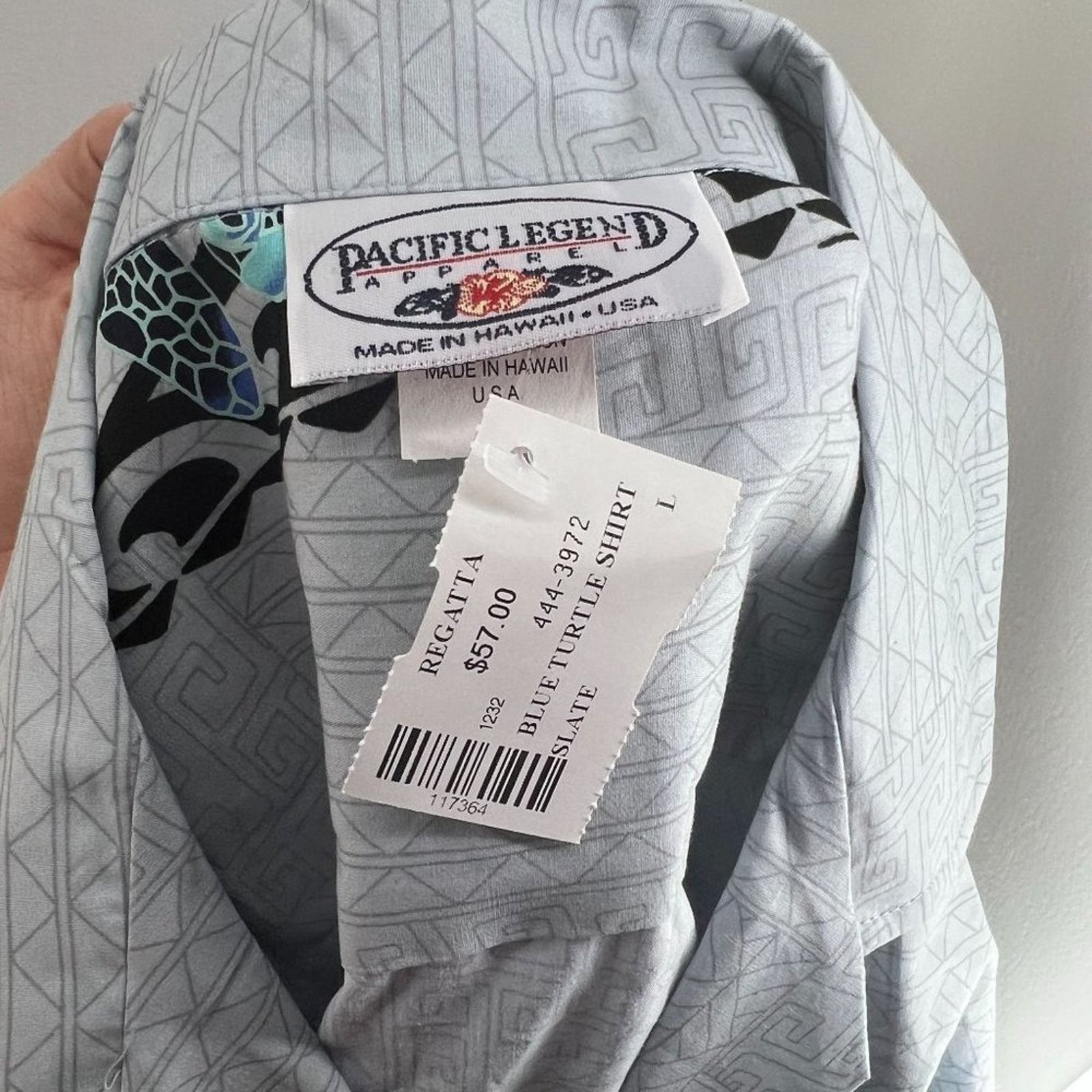 Pacific Legend Pacific Legend Hawaiian Honu Single Panel Aloha Shirts Slate Size US L / EU 52-54 / 3 - 5 Thumbnail