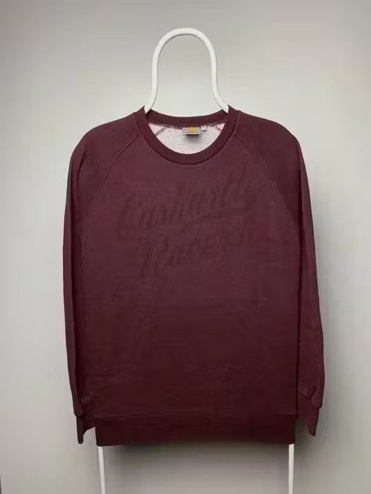 Carhartt Carhartt sweatshirt size M color burgundy men’s big logo Size US M / EU 48-50 / 2 - 1 Thumbnail