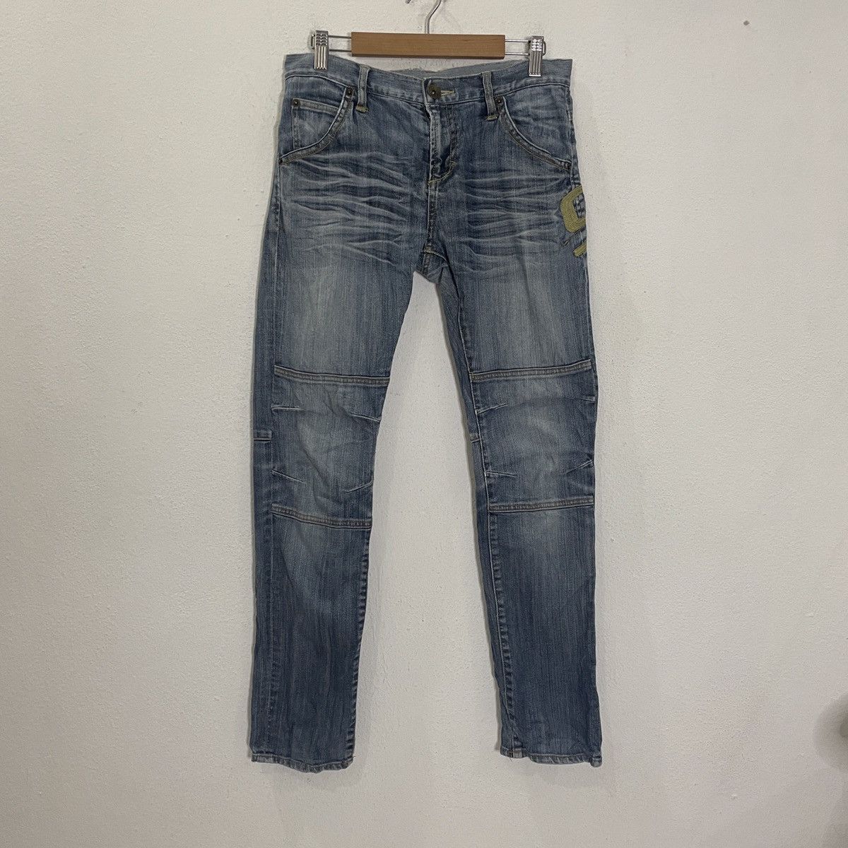 Japanese Brand Vintage Original Style 92 Buckle Denim Jeans Size 30" / US 8 / IT 44 - 6 Thumbnail