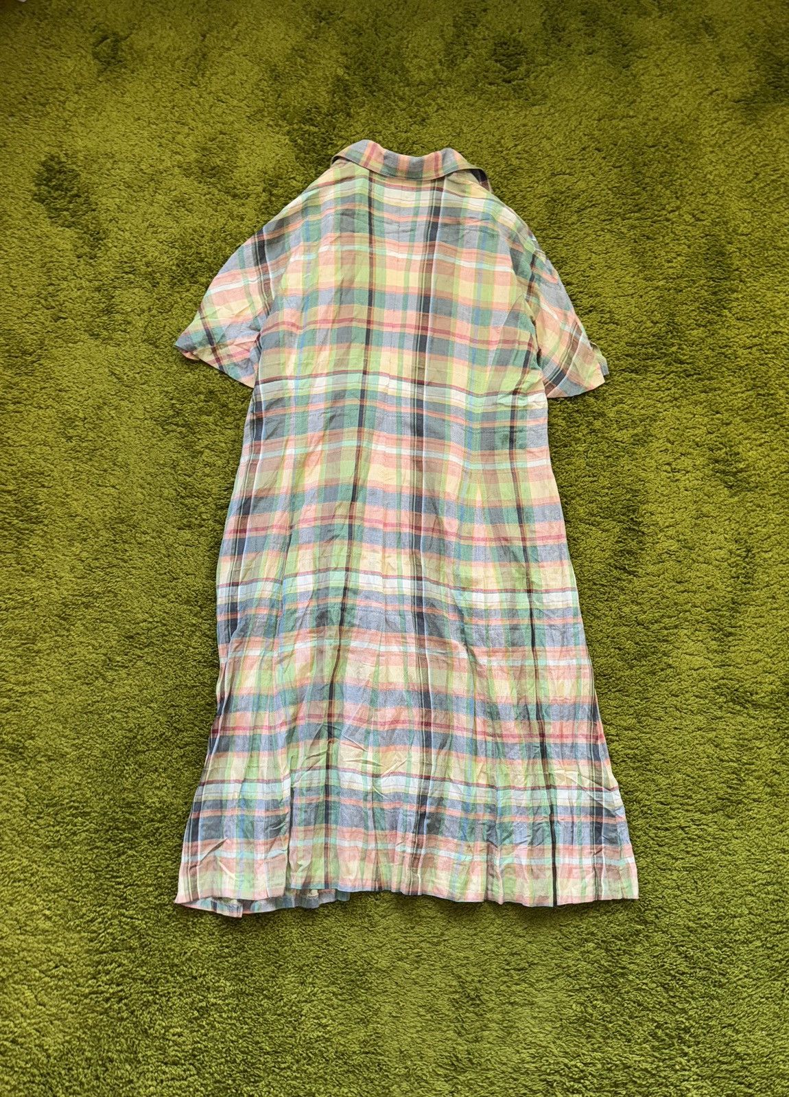 Givenchy Givenchy 1990s archive vintage checkered linen blend dress Size XL / US 12-14 / IT 48-50 - 2 Thumbnail