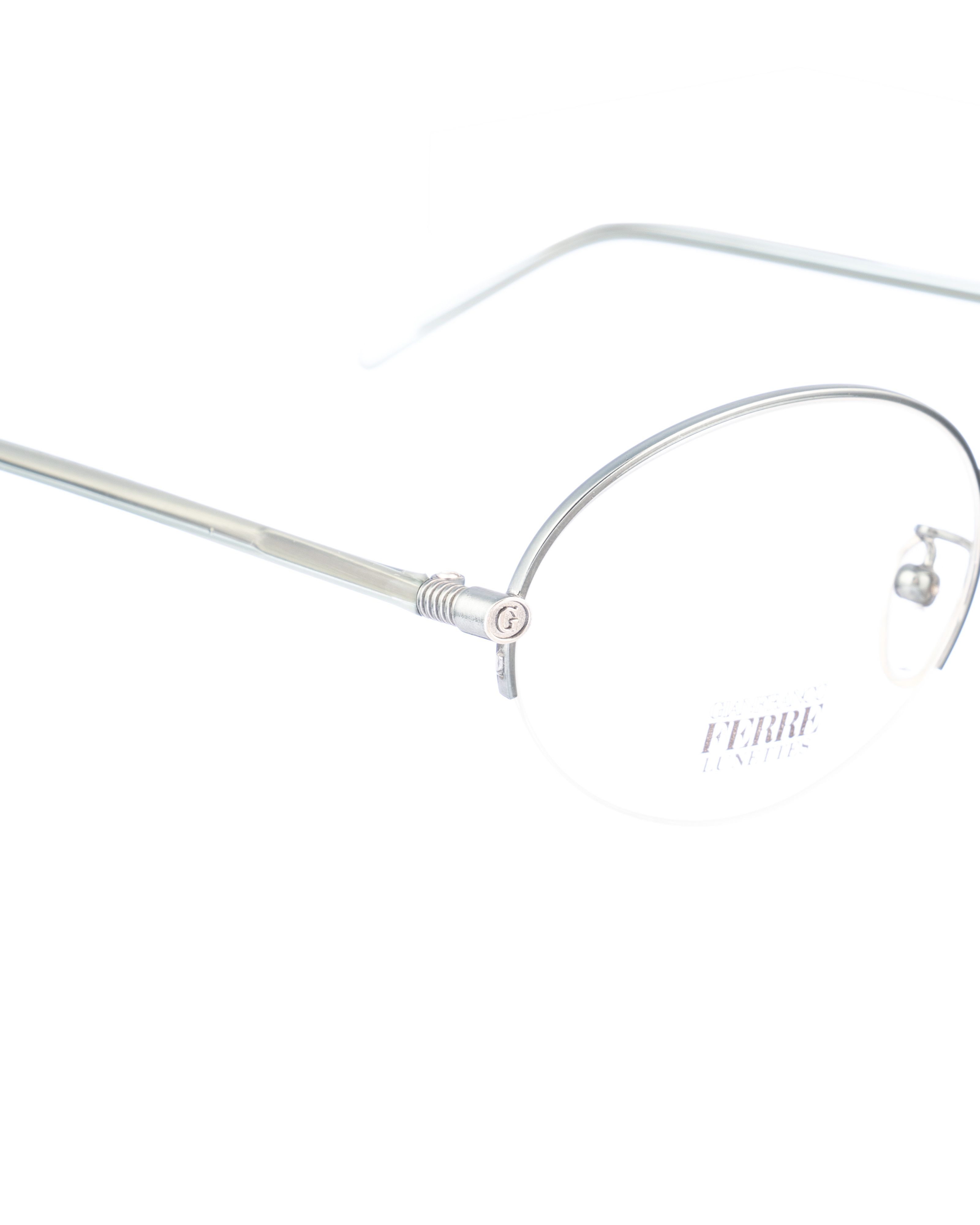 Gianfranco Ferre Gianfranco Ferre 00s Oval Dark Metallic Glasses Size ONE SIZE - 3 Thumbnail