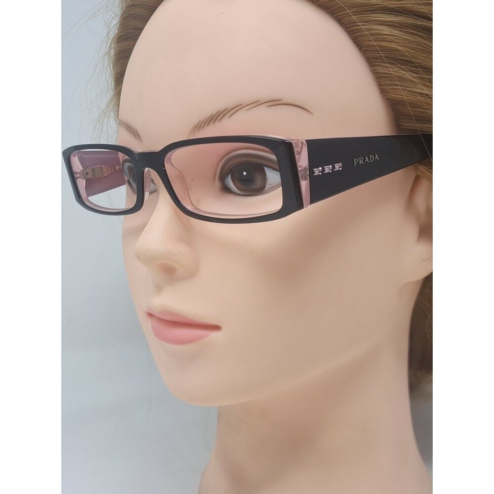 Prada NEW Prada Women's Eye Glasses Frames Rectangle Black Purple Size ONE SIZE - 2 Thumbnail