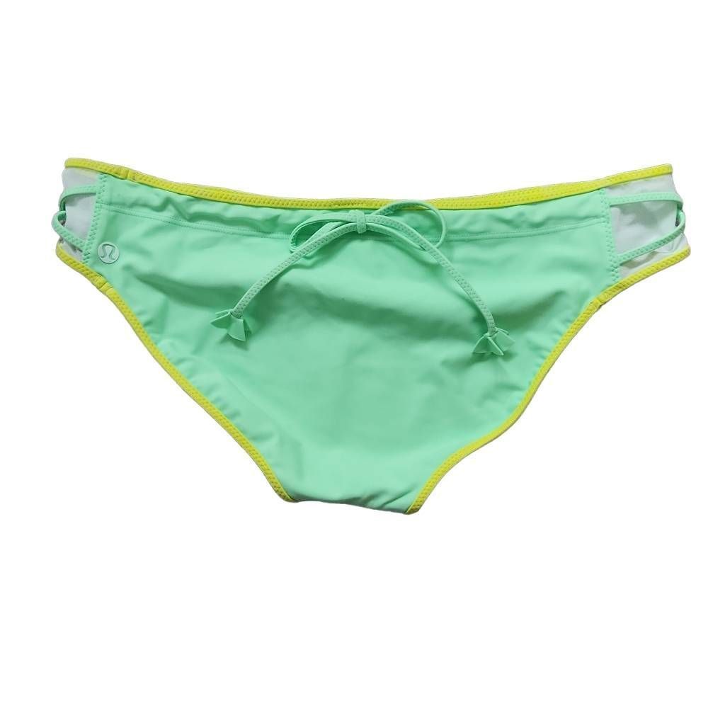 Lululemon Lululemon Women's Size 8 Dragon Lemon Lime Surf to Sand Hips Size 30" / US 8 / IT 44 - 4 Thumbnail