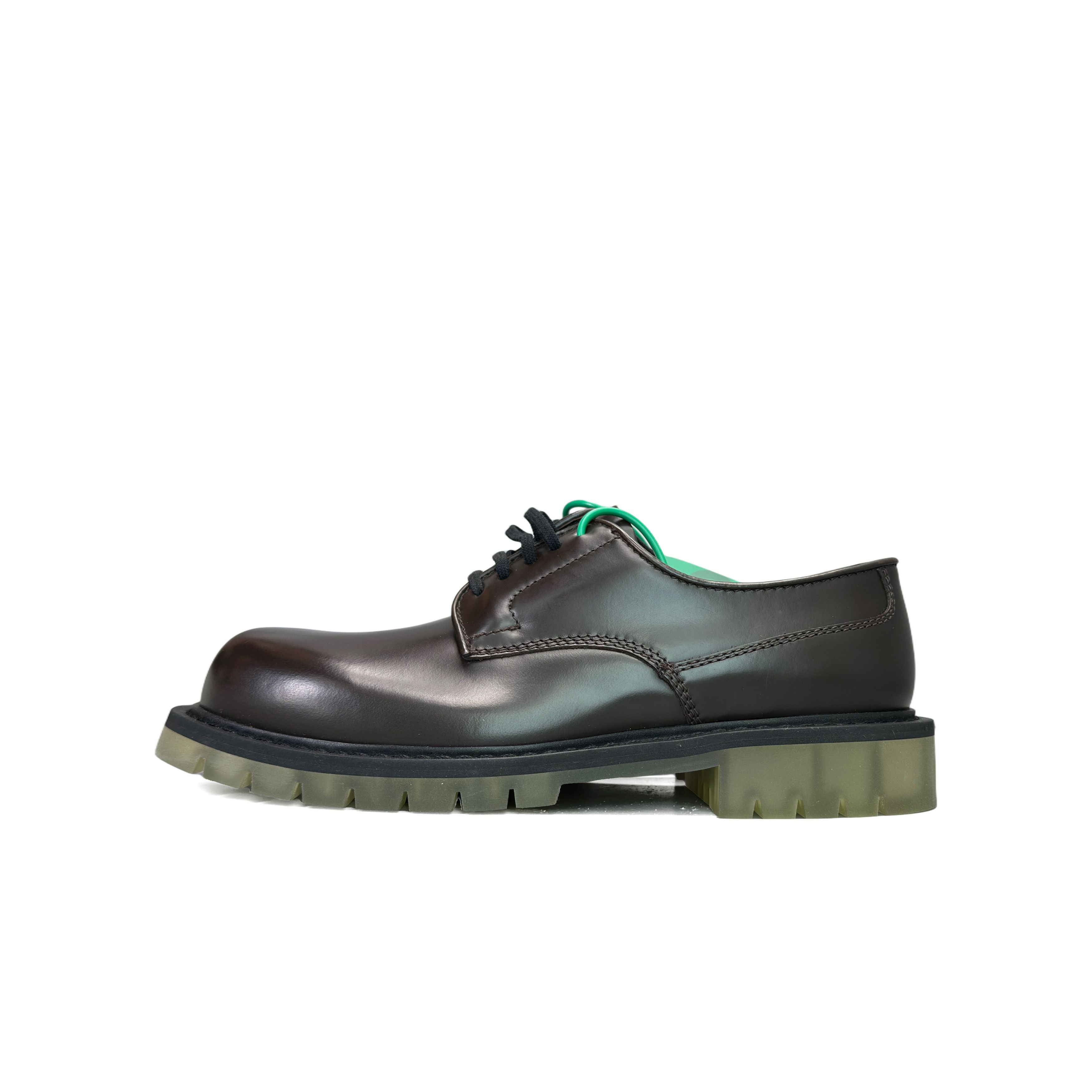 Bottega Veneta Bottega Veneta Brown Leather Lug Sole Derby Shoes Size 39 Size US 6 / EU 39 - 1 Thumbnail