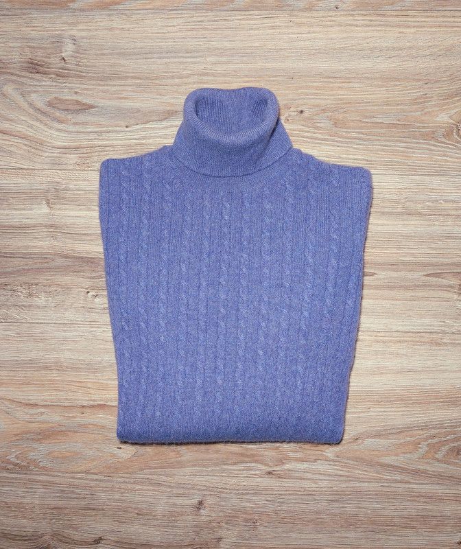 Marks & Spencer 100% cashmere sweater turtleneck purple soft elegant Size M / US 6-8 / IT 42-44 - 2 Thumbnail