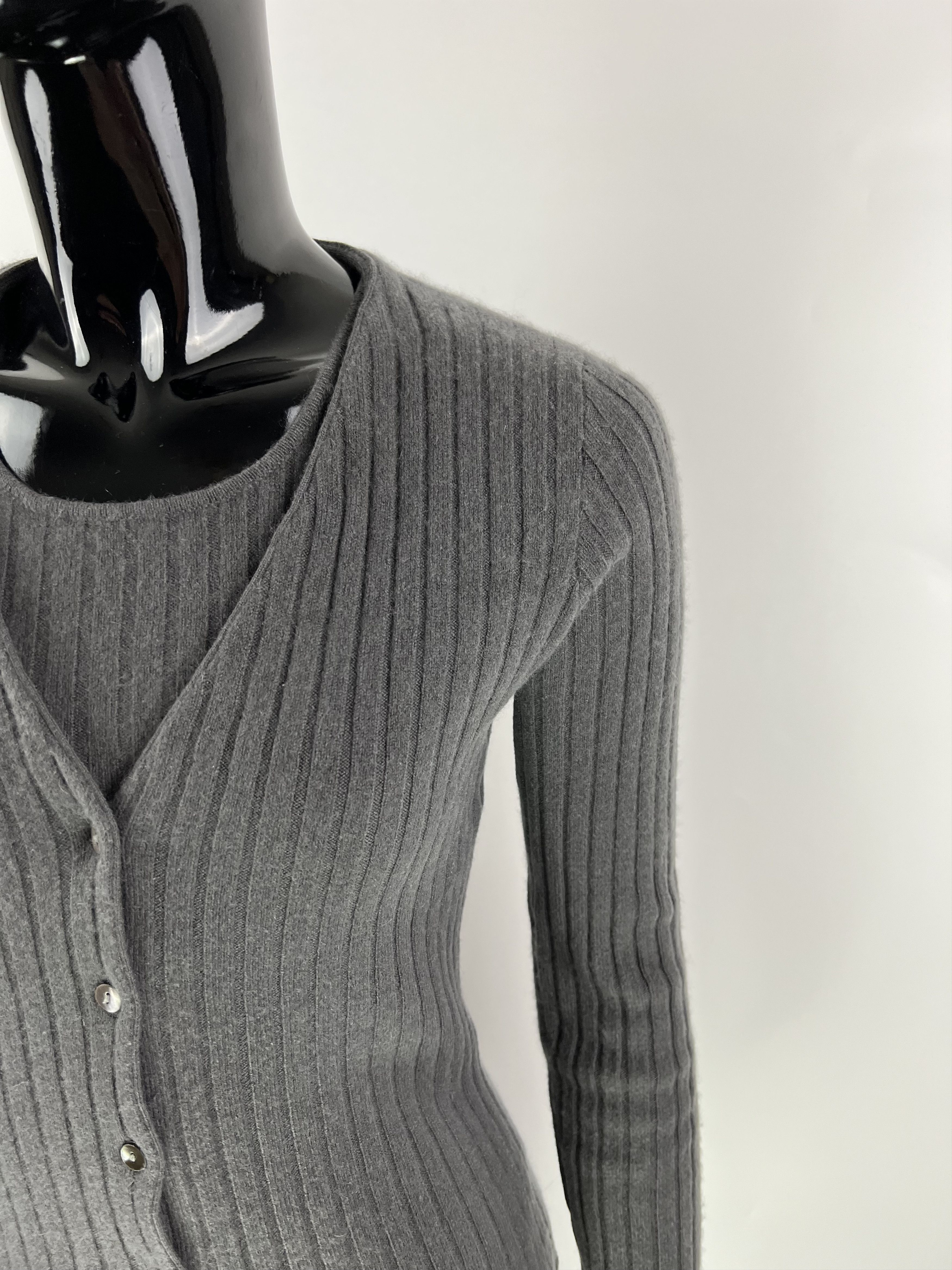 Allude Allude Set Cardigan Tank Top 100% Cashmere Size S Size S / US 4 / IT 40 - 5 Thumbnail