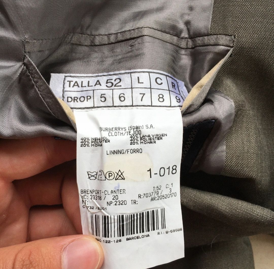 Burberry Vintage 90s Burberry blazer Size 52S - 3 Thumbnail