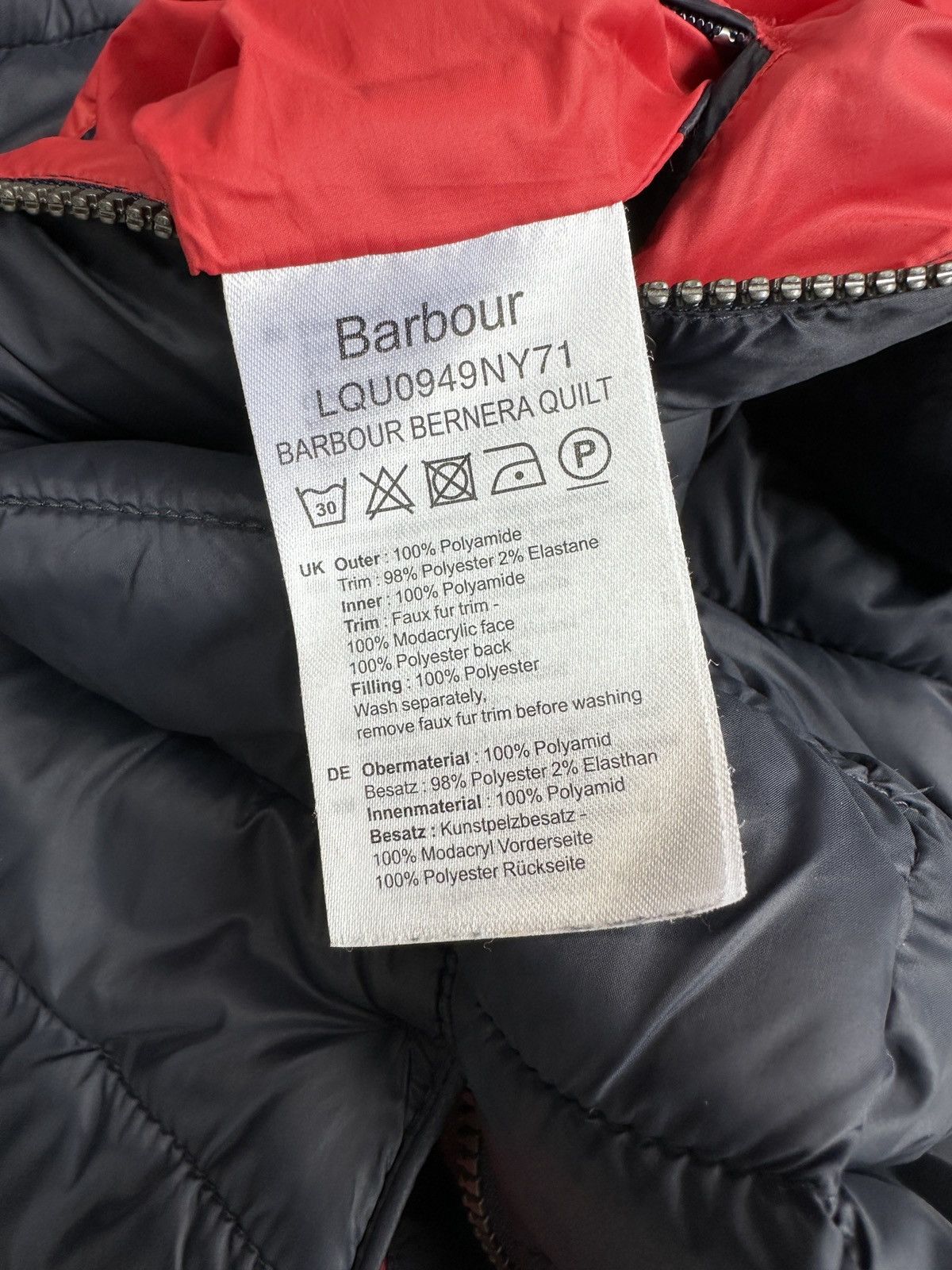 Barbour BARBOUR Bernera Quilt Puffer Jacket Hooded Faux Fur Trim Size M / US 6-8 / IT 42-44 - 13 Thumbnail
