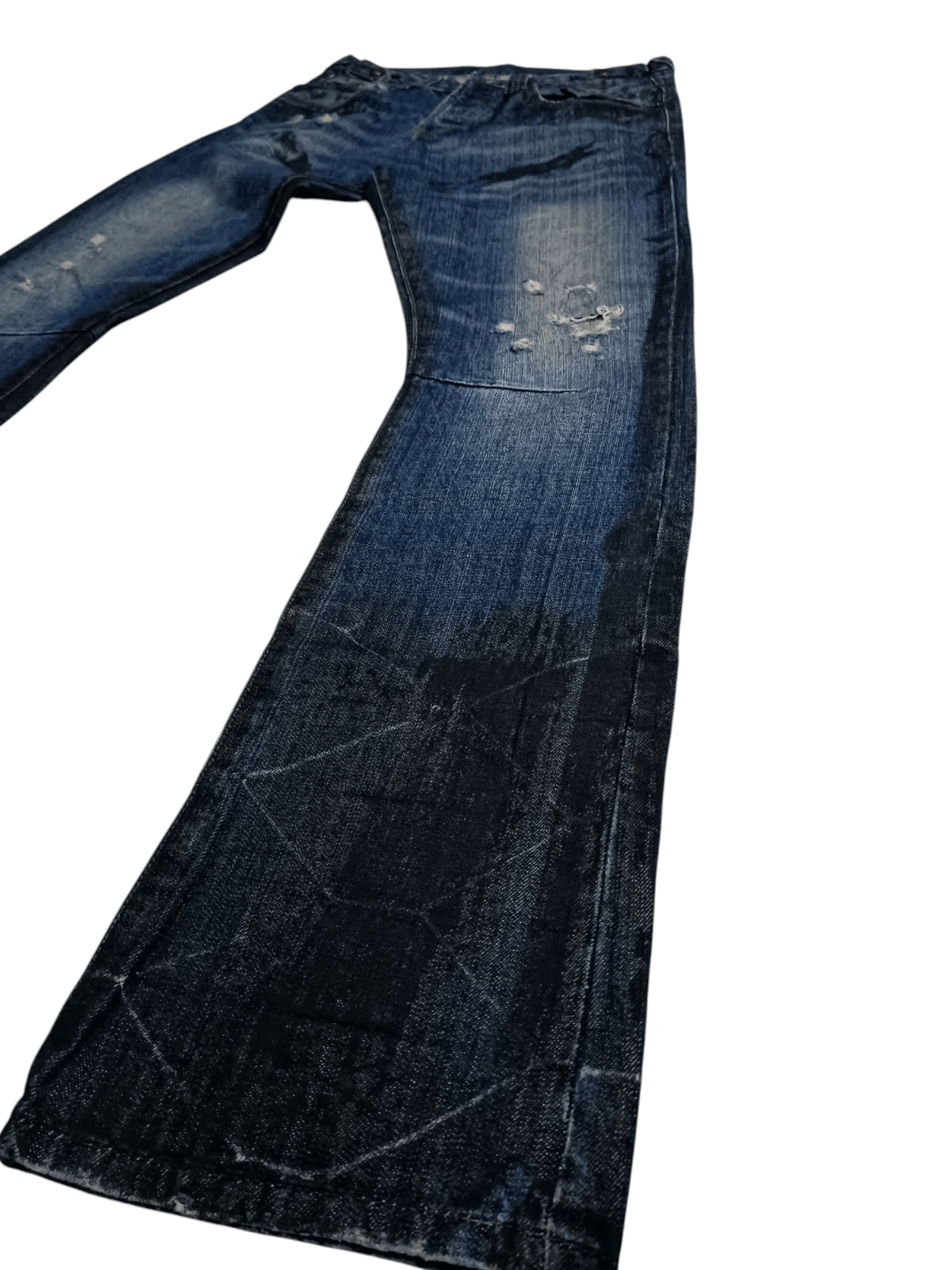 Prps Prps Noir Japanese Denim Distressed Thrashed Crop Fit Size US 28 / EU 44 - 3 Thumbnail
